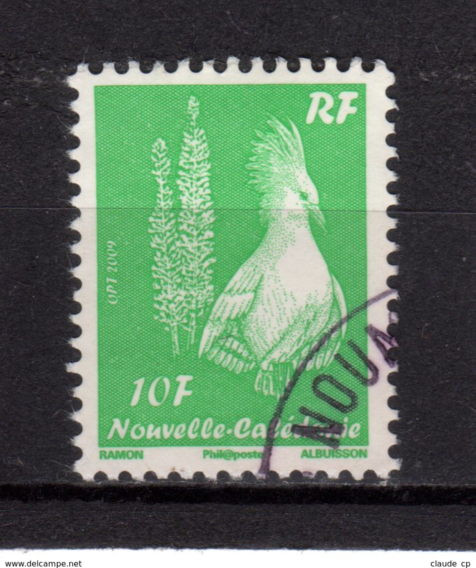 Nouvelle-Calédonie  10 F Vert  Oblit  N° Y& T  Xx  Philaposte- Cagou Ramon / 2009 - Used Stamps