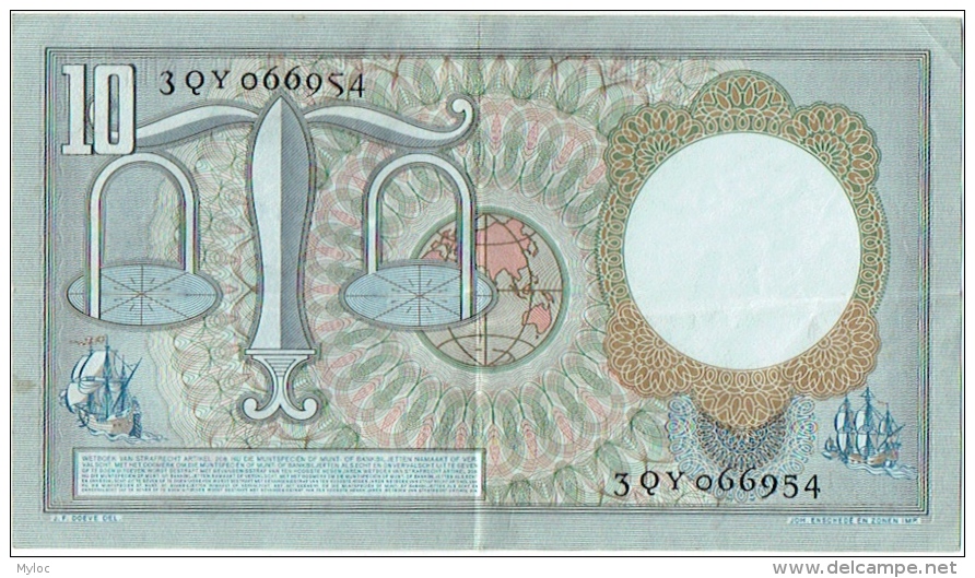 De Nederlandsche Bank. Tien Gulden. 10 Gulden. 23 Maart 1953. - 10 Gulden