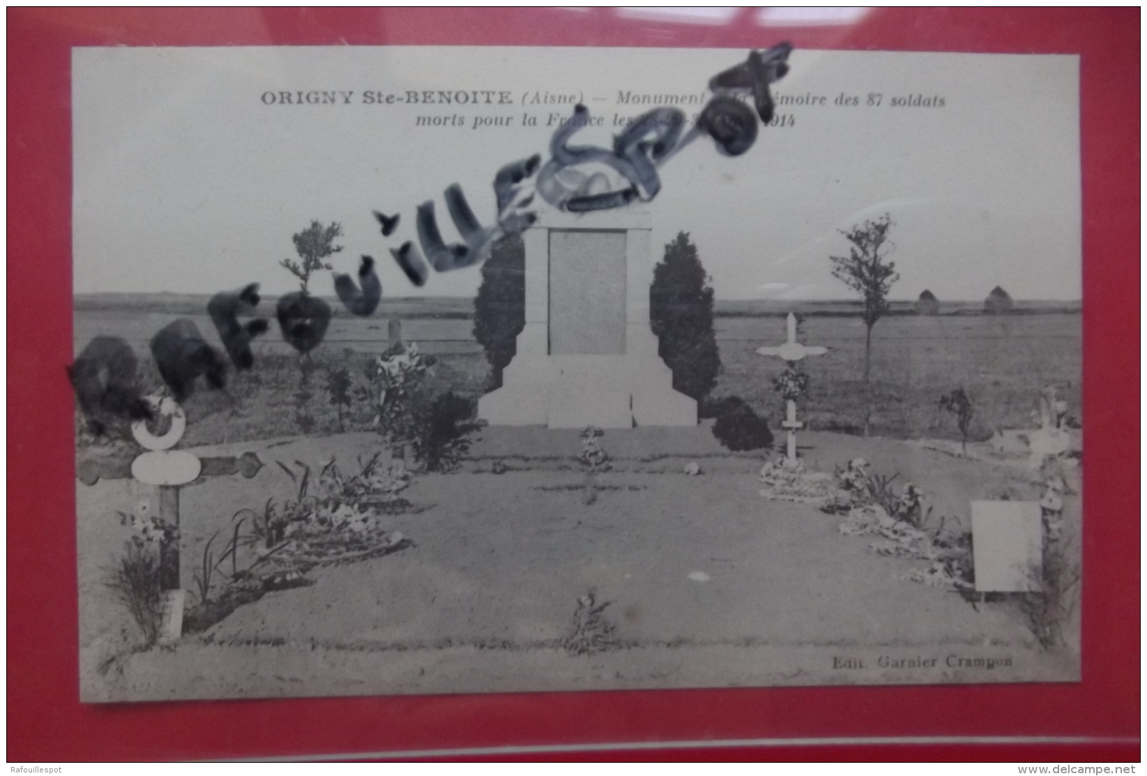 C P  Origny Ste Benoite Monument A La Memoire Des 87 Soldats Morts Pour Le France - War Memorials
