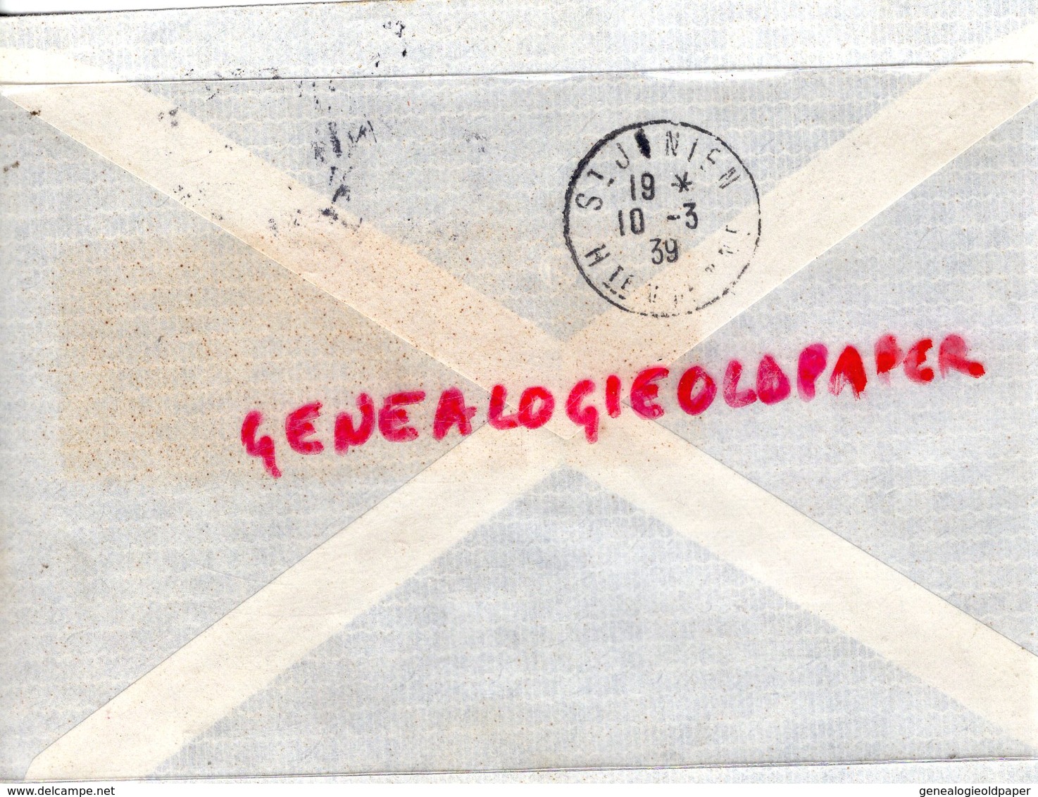 SUISSE - ZURICH- RARE ENVELOPPE SCHWEIZERISCHE KREDITANSTALT- CREDIT SUISSE -1939- NICHT PER FLUGPOST-SAINT JUNIEN 87 - Suisse