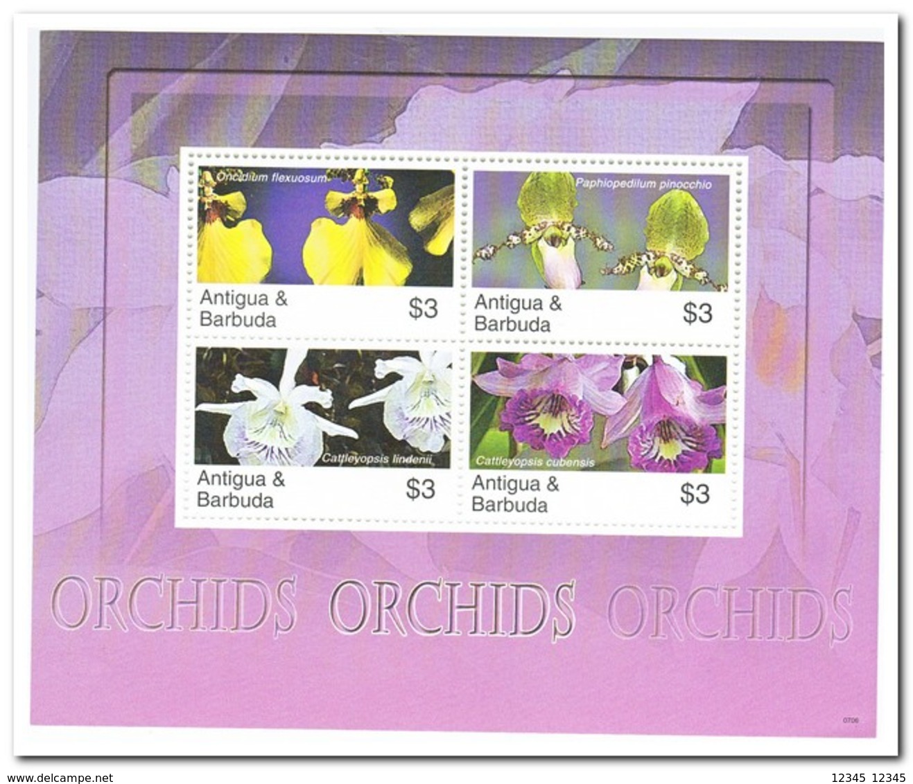 Antigua & Barbuda, Postfris MNH, Flowers, Orchids - Antigua En Barbuda (1981-...)