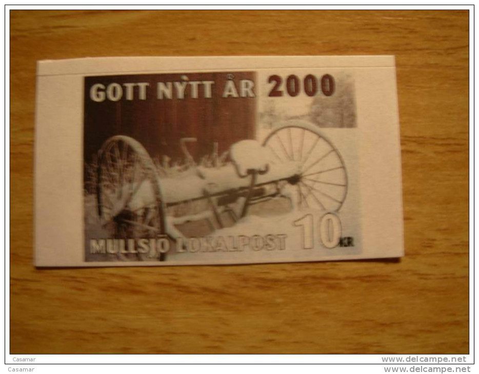 MULLSJO MÜLLSJÖ LOKALPOST FARM MACHINE Local Stamp - Ortsausgaben