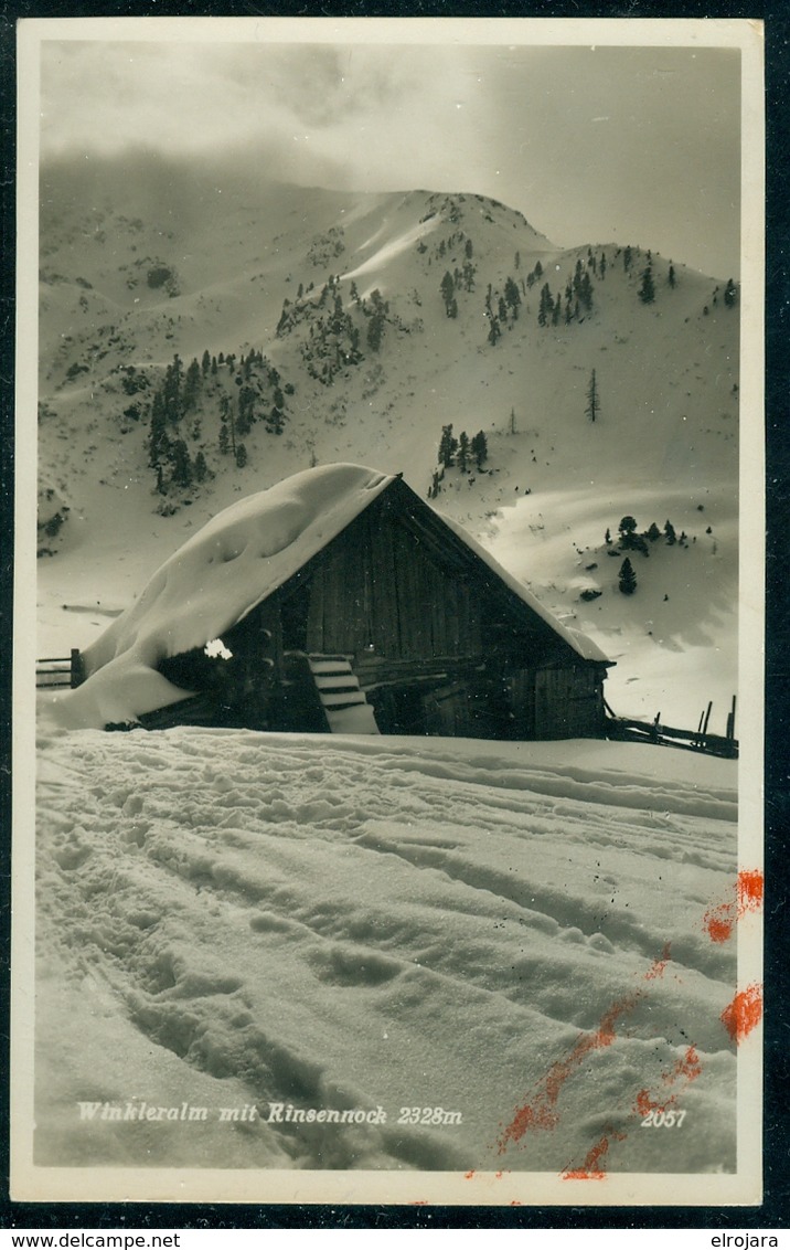 AUSTRIA Stationery Postcard For The 1936 Olympiafahrt Hindenburg LZ 129 Winkleralm Mit Rinsennock - Estate 1936: Berlino