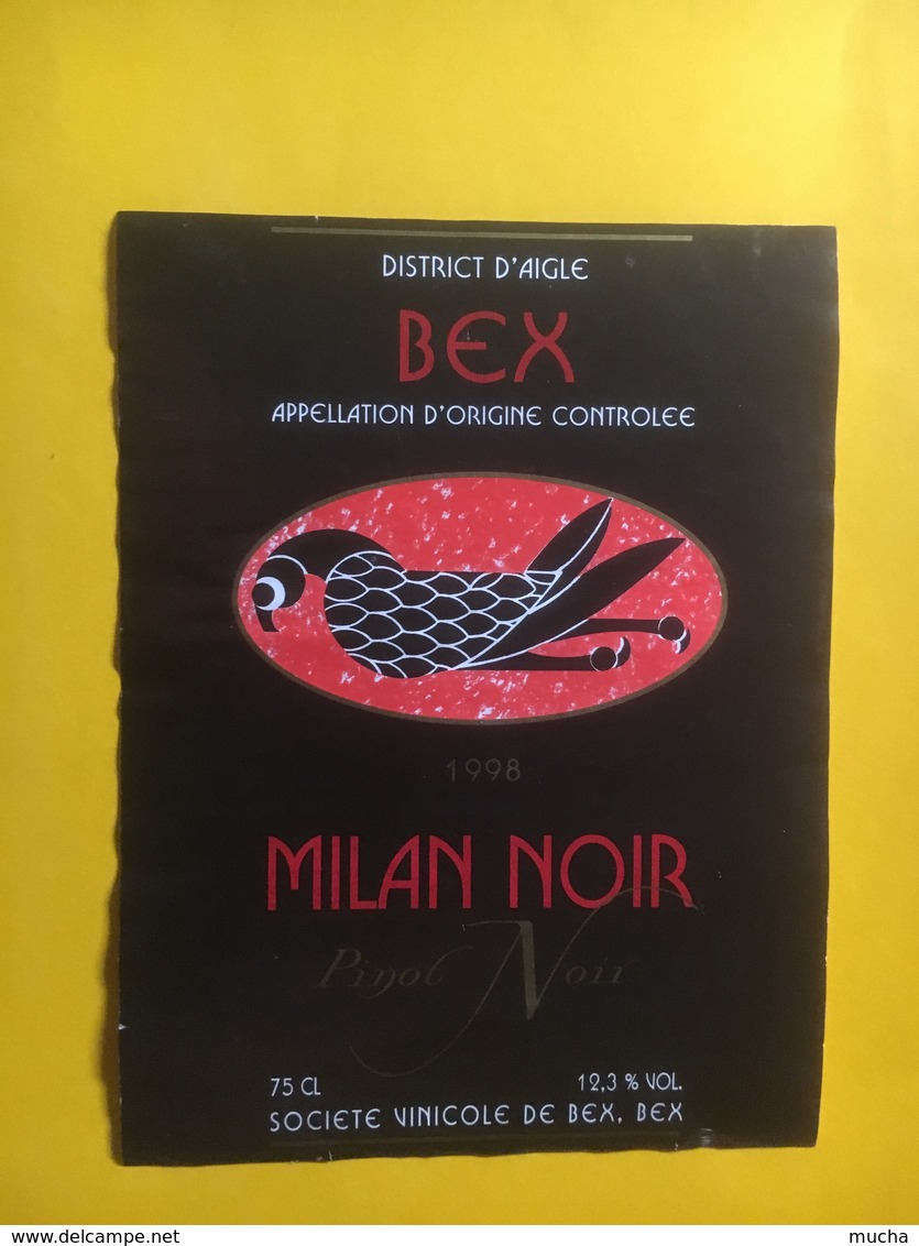 8114 - Bex Milan Noir 1998 Pinot Noir Suisse - Autres & Non Classés