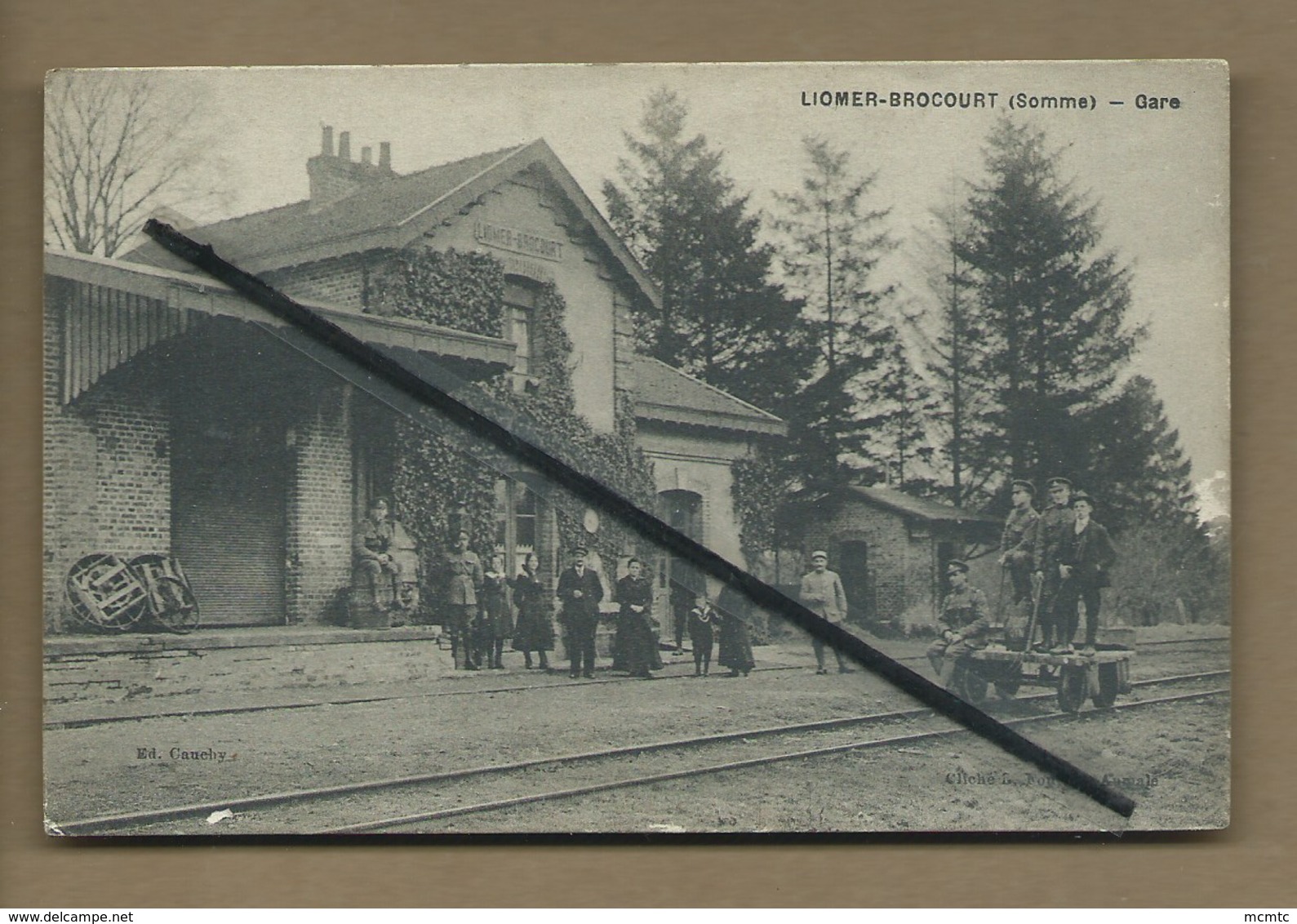 CPA - Liomer - Brocourt -(Somme) - Gare - Autres & Non Classés