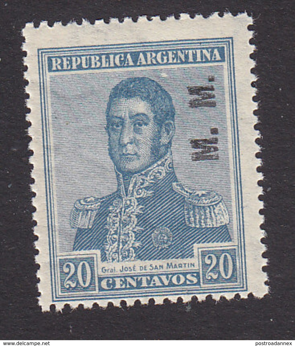 Argentina, Scott #OD255, Mint Hinged, Regular Issues Overprinted, Issued 1922 - Service