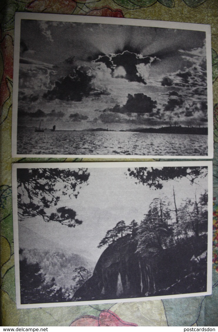 KOREA NORTH 1950s  Postcard - Yellow Sea - 2 PCs Lot - Corée Du Nord