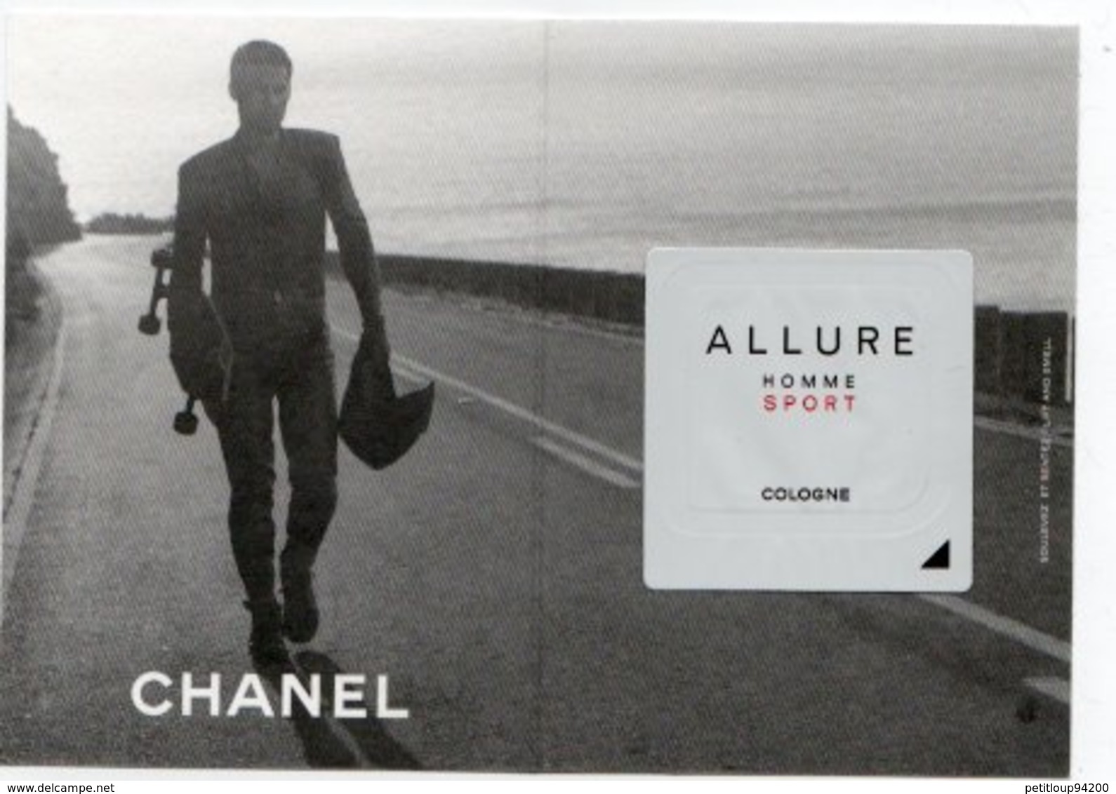 CARTE PARFUMEE CHANEL Allure HOMME SPORT - Modernes (à Partir De 1961)