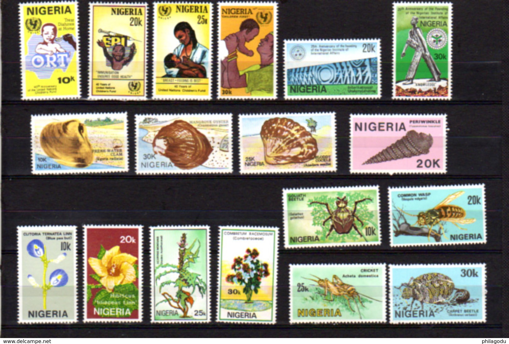 1985-86   Nigéria 1985-86,  Entre Yv.  463 Et 508**, Cote 52 €, - Nigeria (1961-...)