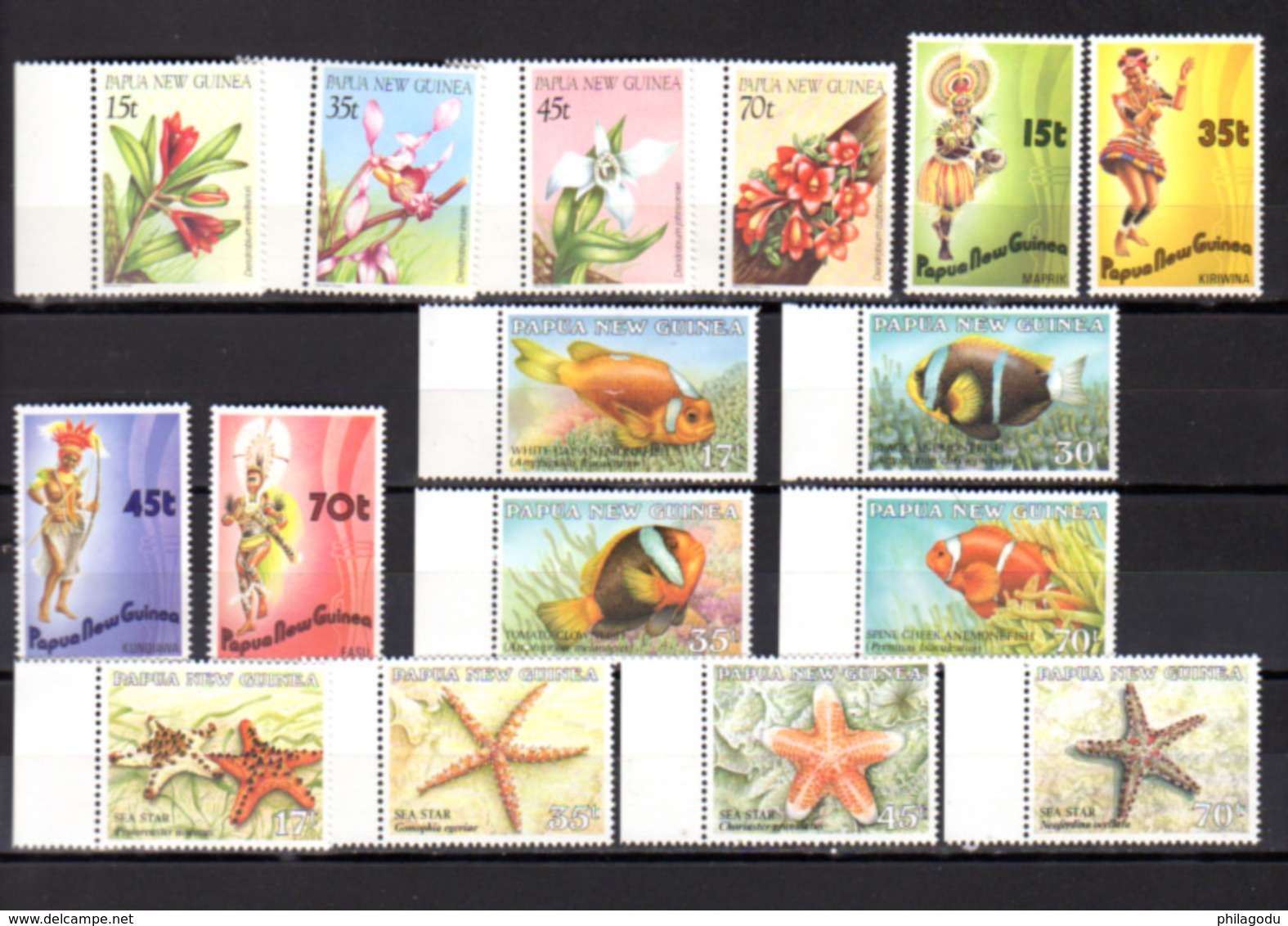 1984-86   Papouasie 1984-86,  Entre Yv.  467 Et 550**, Cote 116 €, - Papouasie-Nouvelle-Guinée