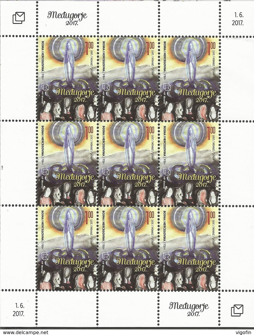 BHHB 2017-456 MADONA FROM ME&#x110;UGORJE, BOSNA AND HERZEGOVINA HERCEGBOSNA(CROAT), MS, MNH - Bosnie-Herzegovine