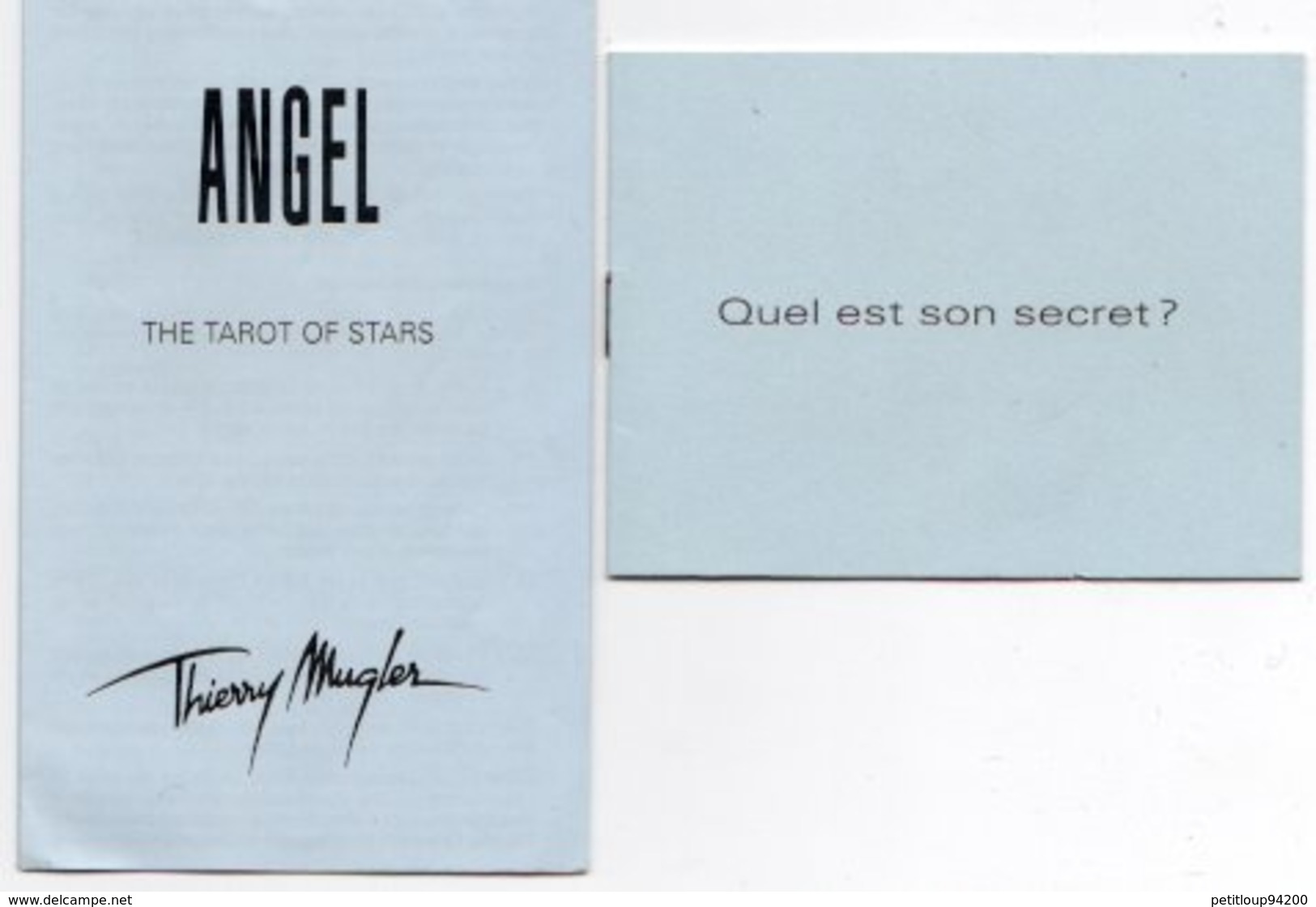 2 LIVRETS THIERRY MUGLER Angel - Zonder Classificatie