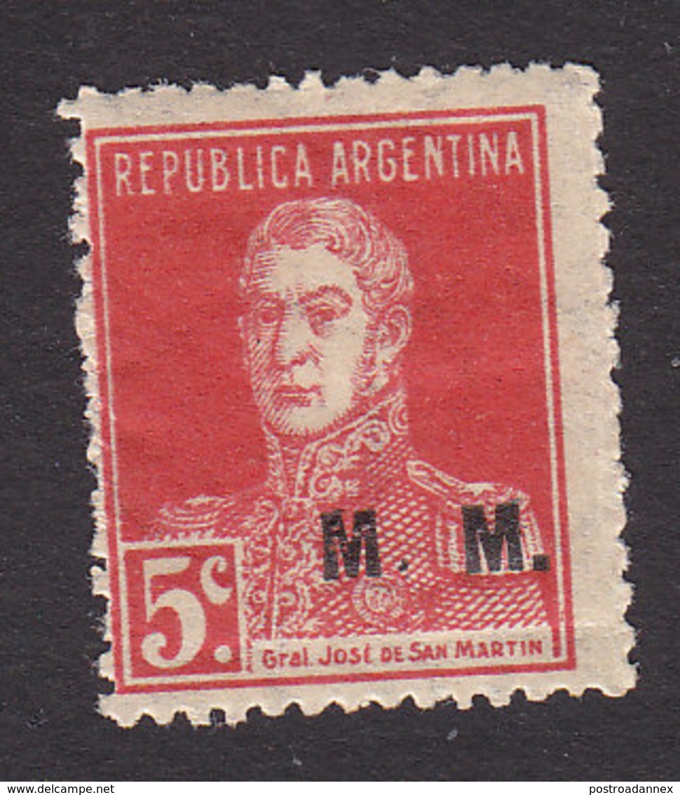 Argentina, Scott #OD258, Mint Hinged, Regular Issues Overprinted, Issued 1923 - Service