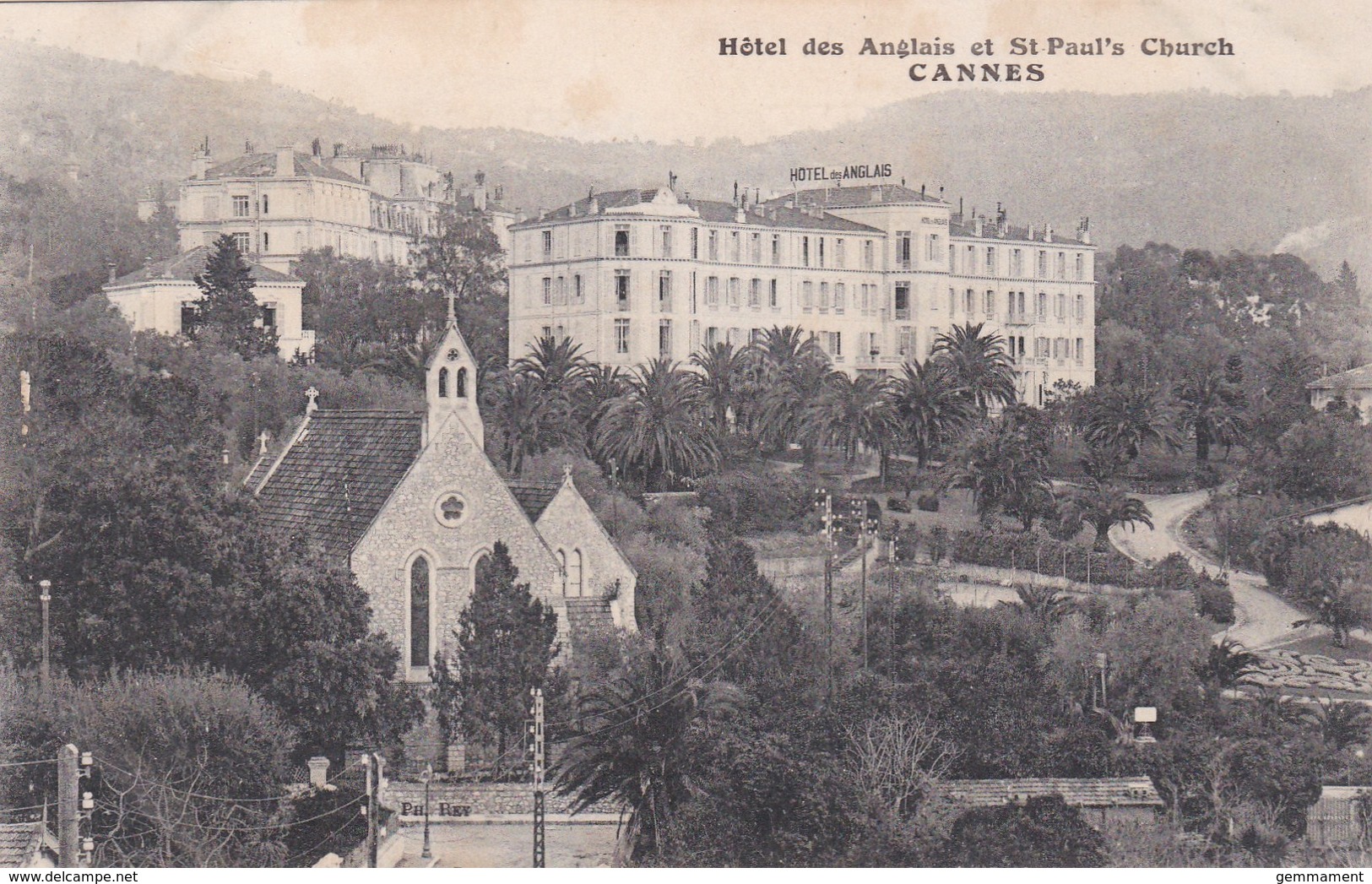 CANNES -HOTEL DES ANGLAIS ET ST PAULS CHURCH - Cannes