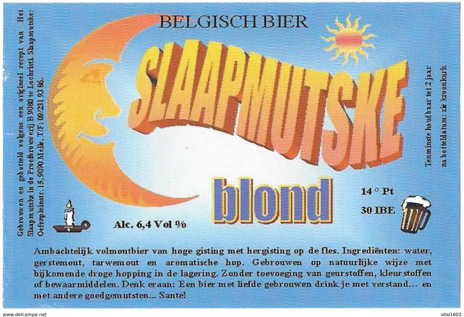 Beerlabel Belgium 56 - Beer