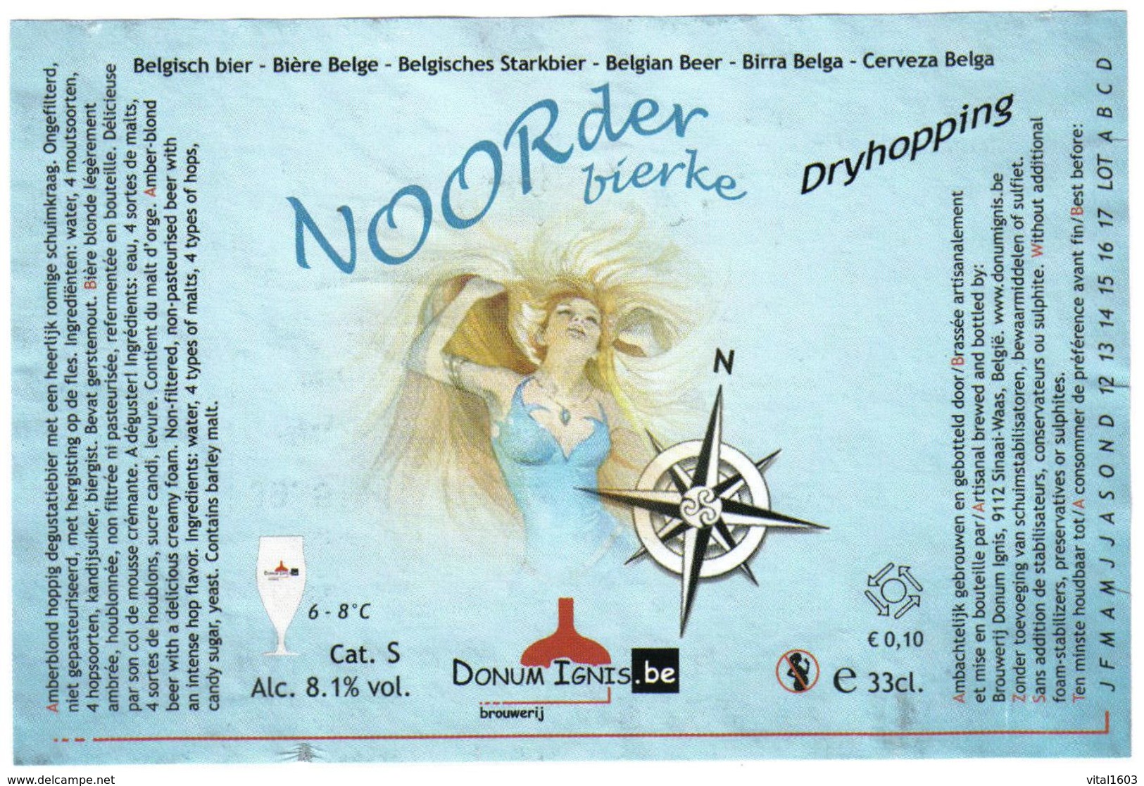 Beerlabel Belgium 103 - Beer