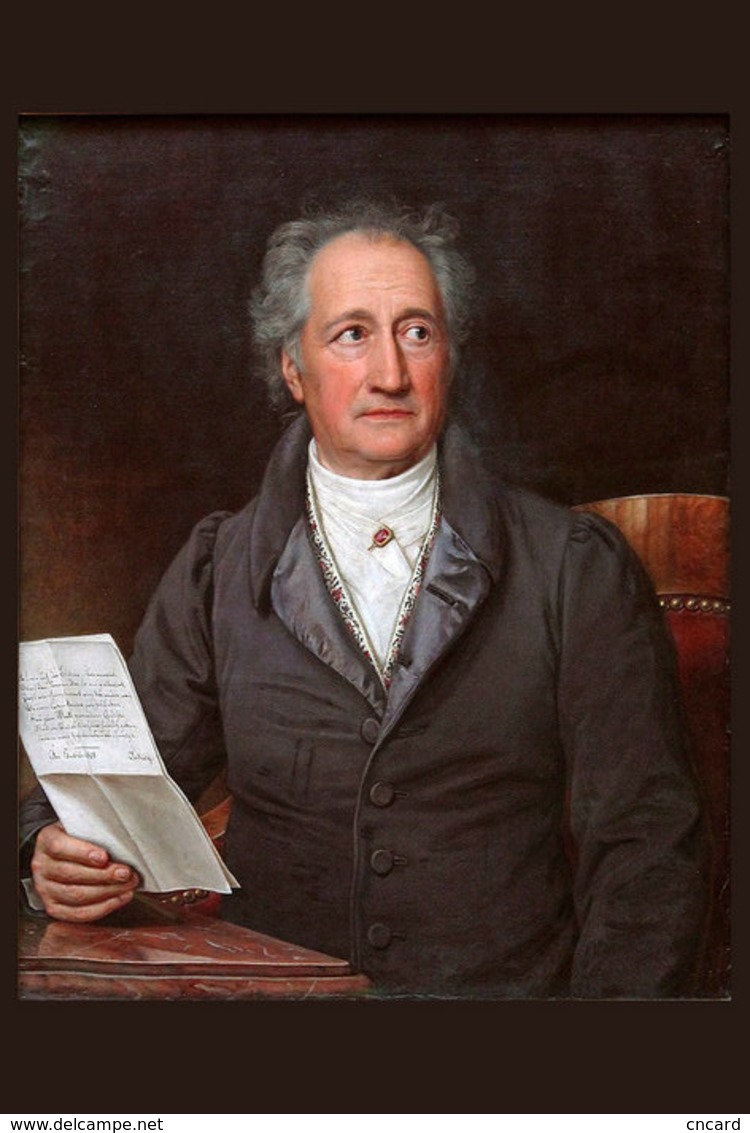 [T31-084 ] Johann Wolfgang Von Goethe Poet Novelist Playwright Natural Philosopher,  Pre-stamped Card, Postal Stationery - Writers