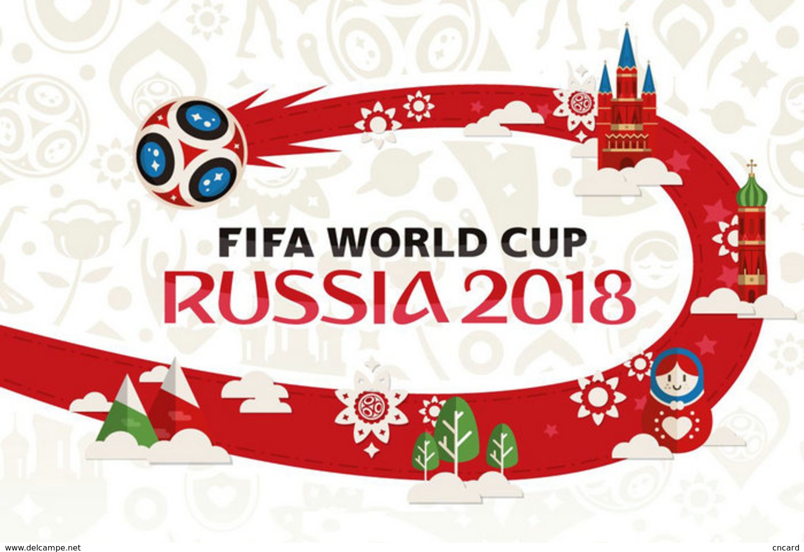 [T31-095 ] 2018 Russia FIFA World Cup Soccer Football ,  Pre-stamped Card, Postal Stationery - 2018 – Russia