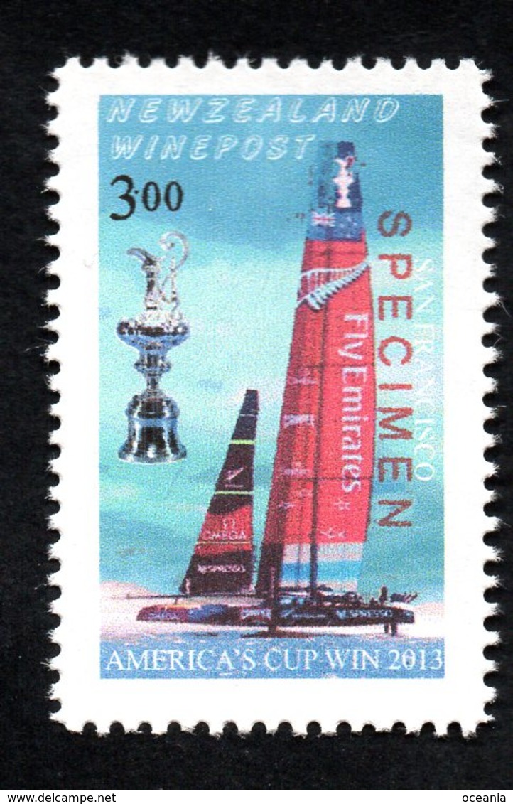 New Zealand Wine Post America's Cup Cancelled Issue- Specimen - Andere & Zonder Classificatie