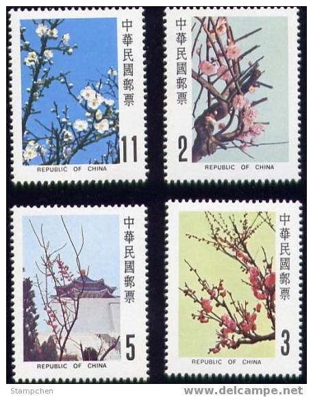 Taiwan 1983 Plum Blossom Stamps Flower Architecture Flora Plant CKS - Unused Stamps