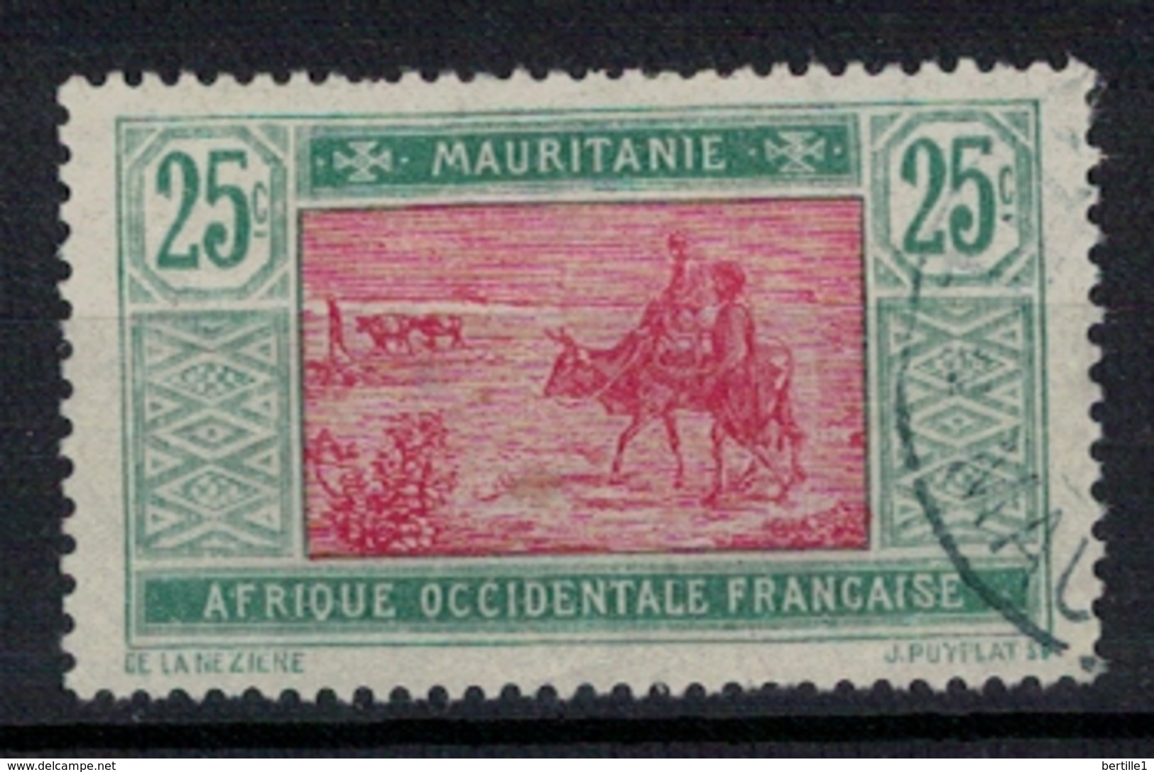 MAURITANIE          N°  YVERT  42  ( 2 )    OBLITERE       ( O   3/13 ) - Usati