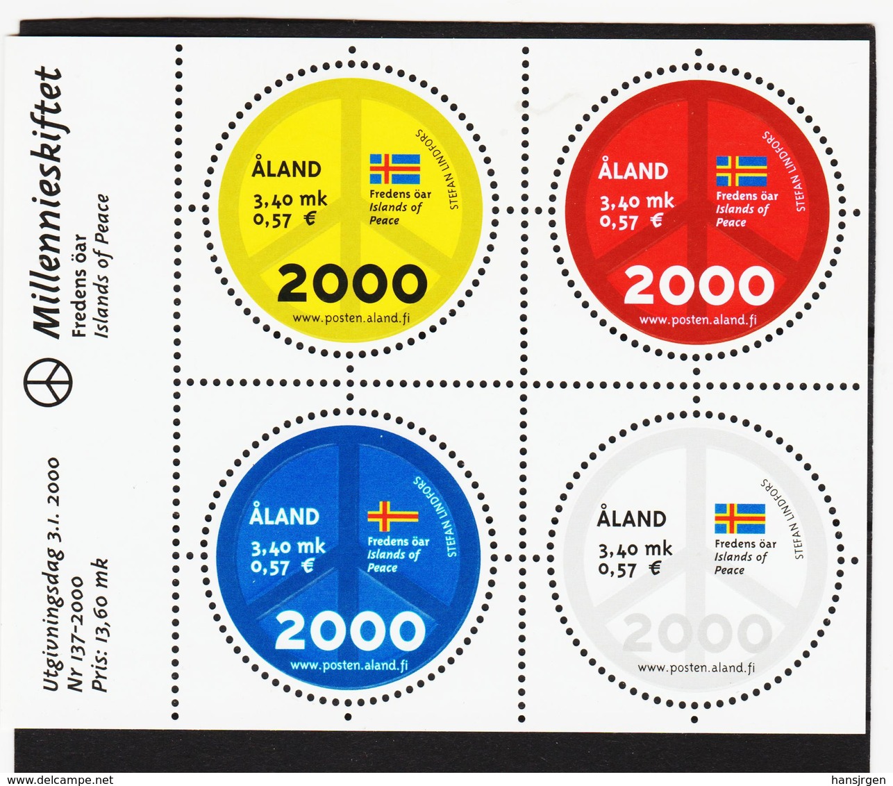 FCC838 ALANDINSELN 2000 Michl Block 4 ** Postfrisch ZÄHNUNG SIEHE ABBILDUNG - Ålandinseln