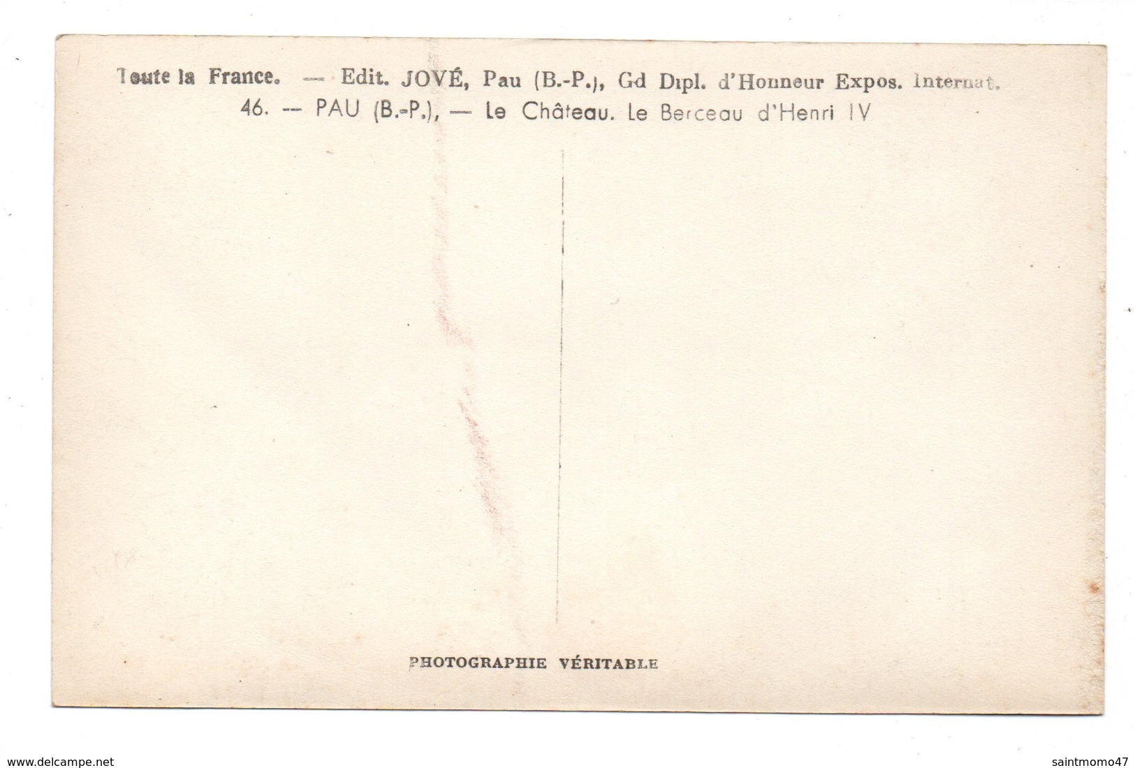 64 - PAU. LE CHÂTEAU . LE BERCEAU D'HENRI IV . ÉDITIONS JOVÉ - Réf. N°9521 - - Pau