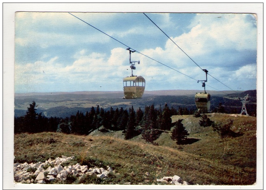 CP 10*15-PL1710-COL DE LA FAUCILLE TELECABINE DU MONT ROND - Autres & Non Classés