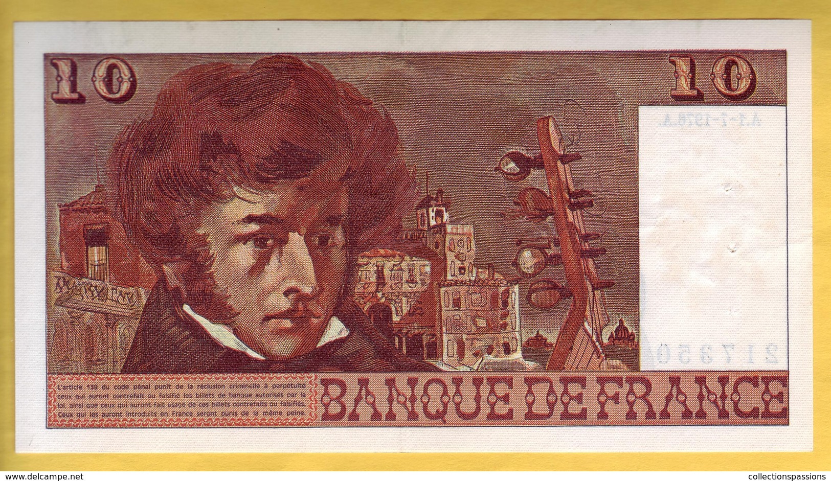 BILLET FRANCAIS - 10 Francs Berlioz 1-7-1976 SUP - 10 F 1972-1978 ''Berlioz''