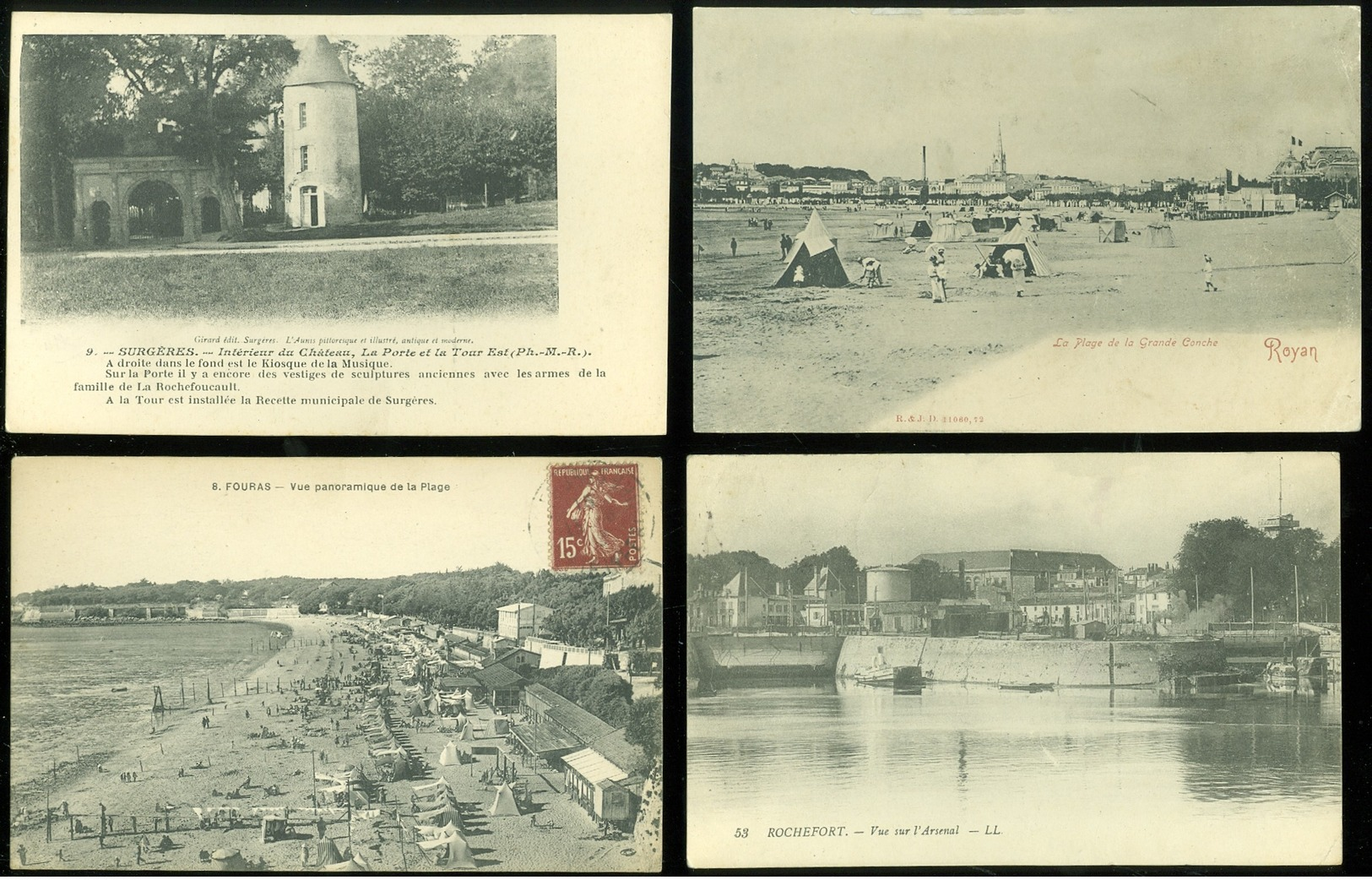 Beau lot de 50 cartes postales de France   Charente - Maritime      Mooi lot van 50 postkaarten van Frankrijk ( 17)