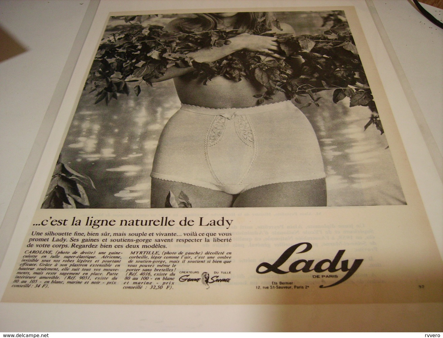 ANCIENNE AFFICHE  PUBLICITE LIGNE NATUREL DE LADY 1967 - Other & Unclassified