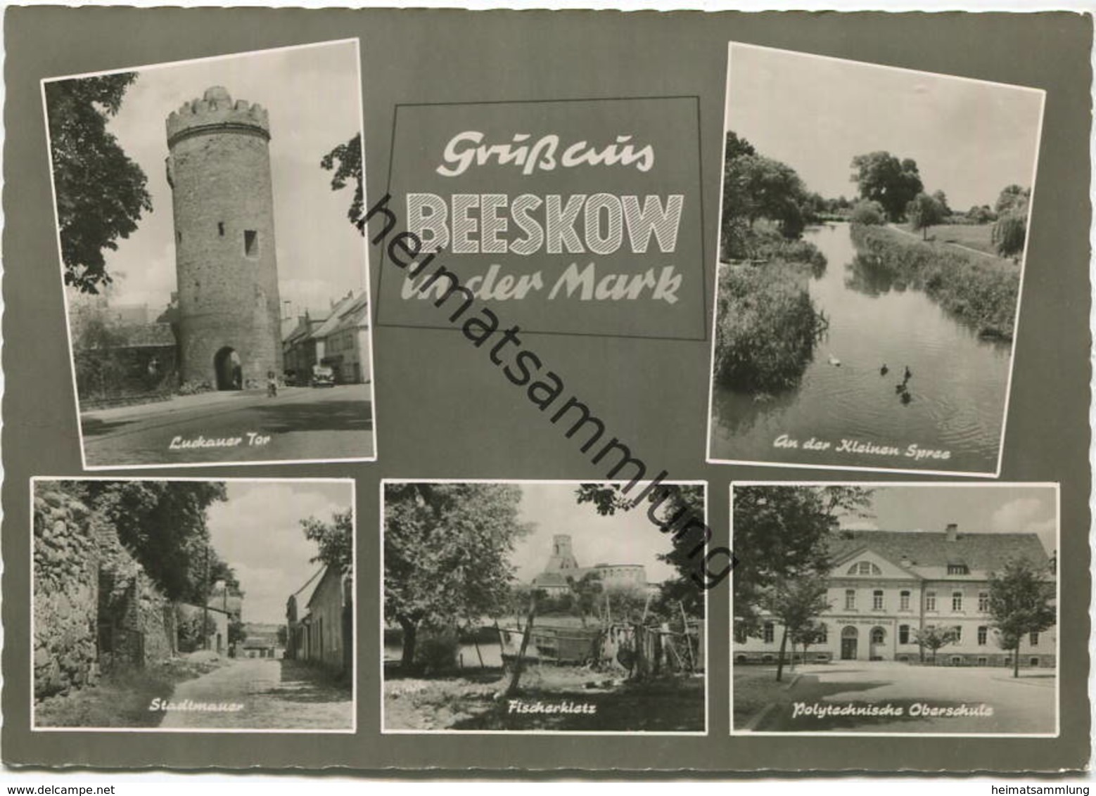 Beeskow - Foto-AK Grossformat 60er Jahre - Verlag H. Sander Berlin - Beeskow