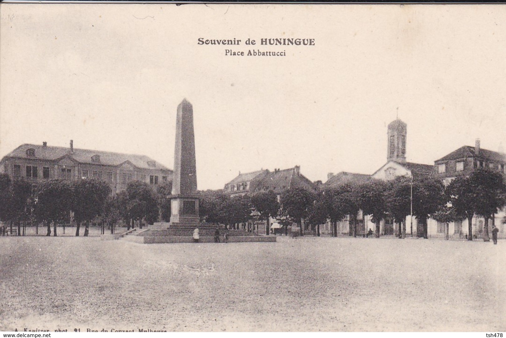 68---RARE---HUNINGUE-- Place Abbattucci---voir 2 Scans - Huningue