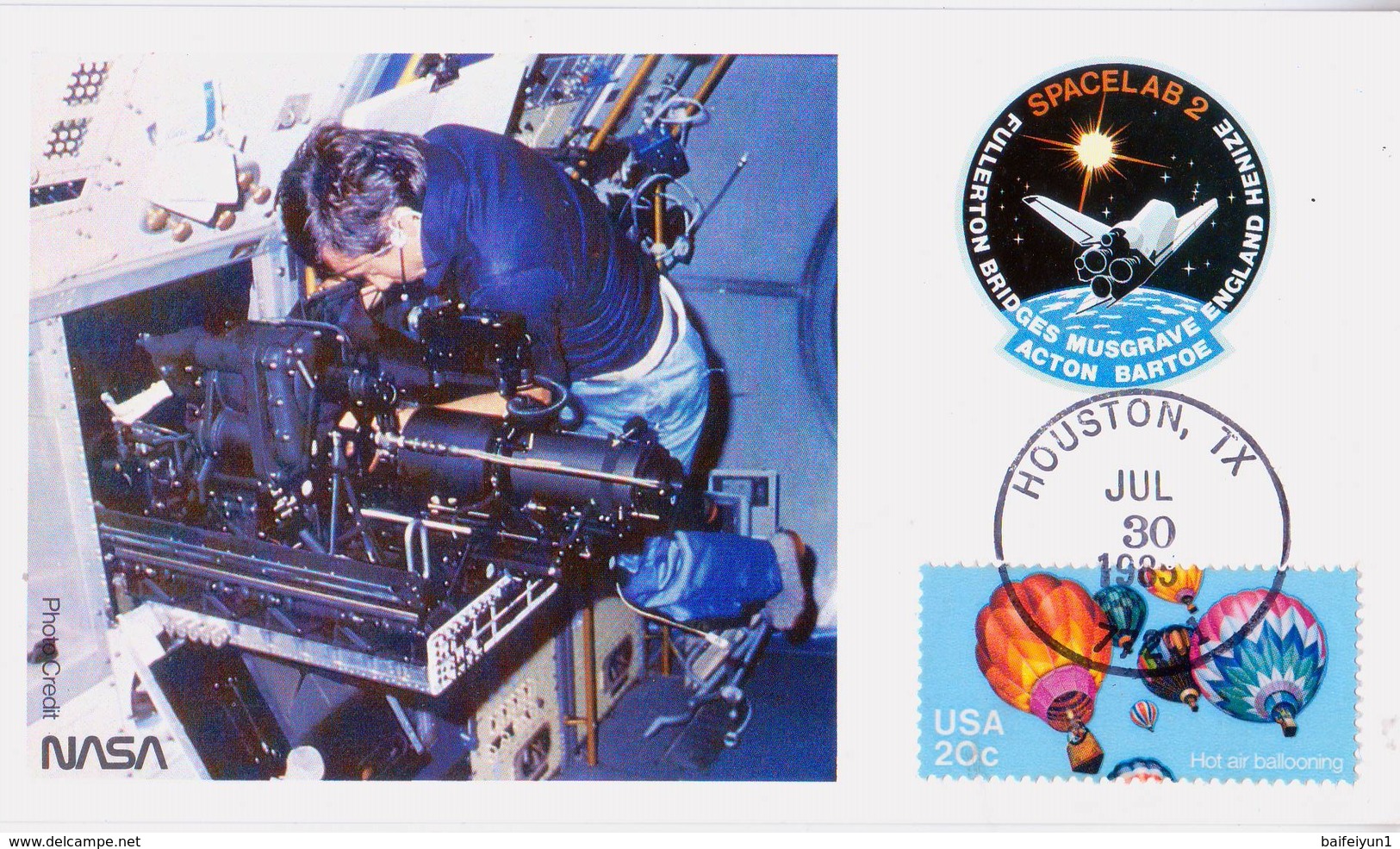 1985 USA  Space Shuttle Challenger  STS-51-F Postal Card - America Del Nord