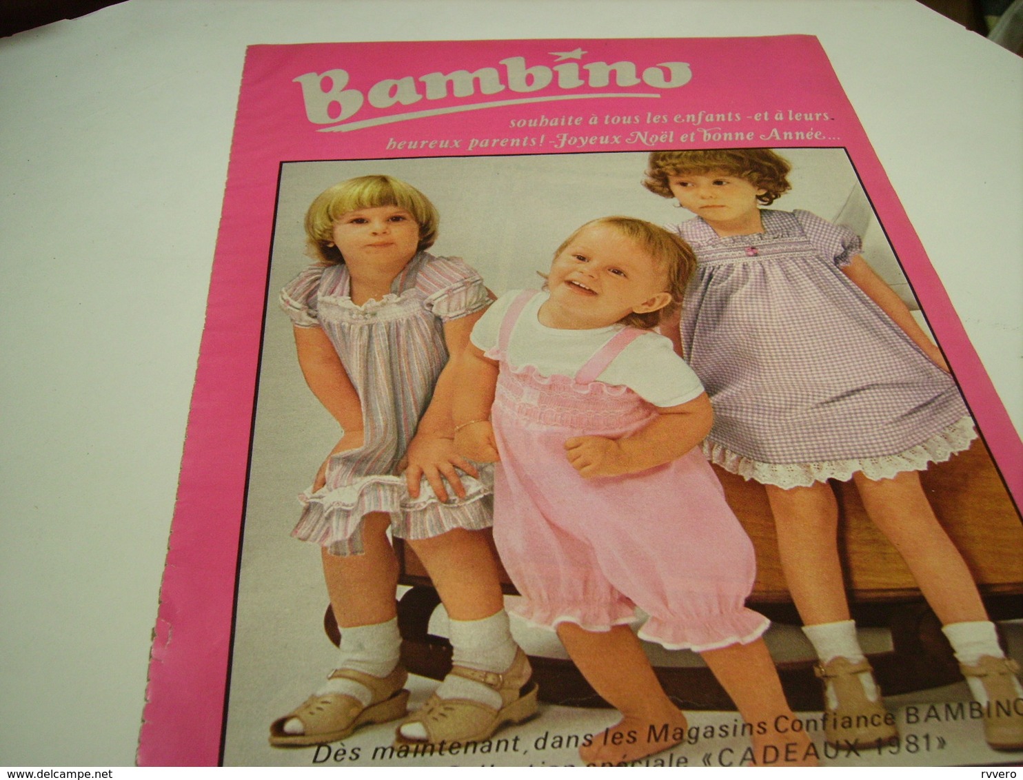 ANCIENNE AFFICHE PUBLICITE COLLECTION BAMBINO 1981 - Other & Unclassified