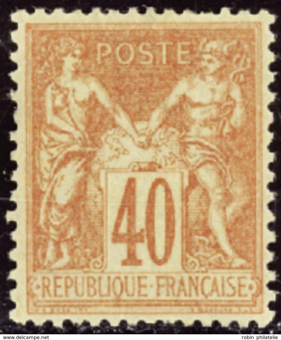 212 N°94 40c Rouge-orange Qualité:* Cote: 175  - Other & Unclassified