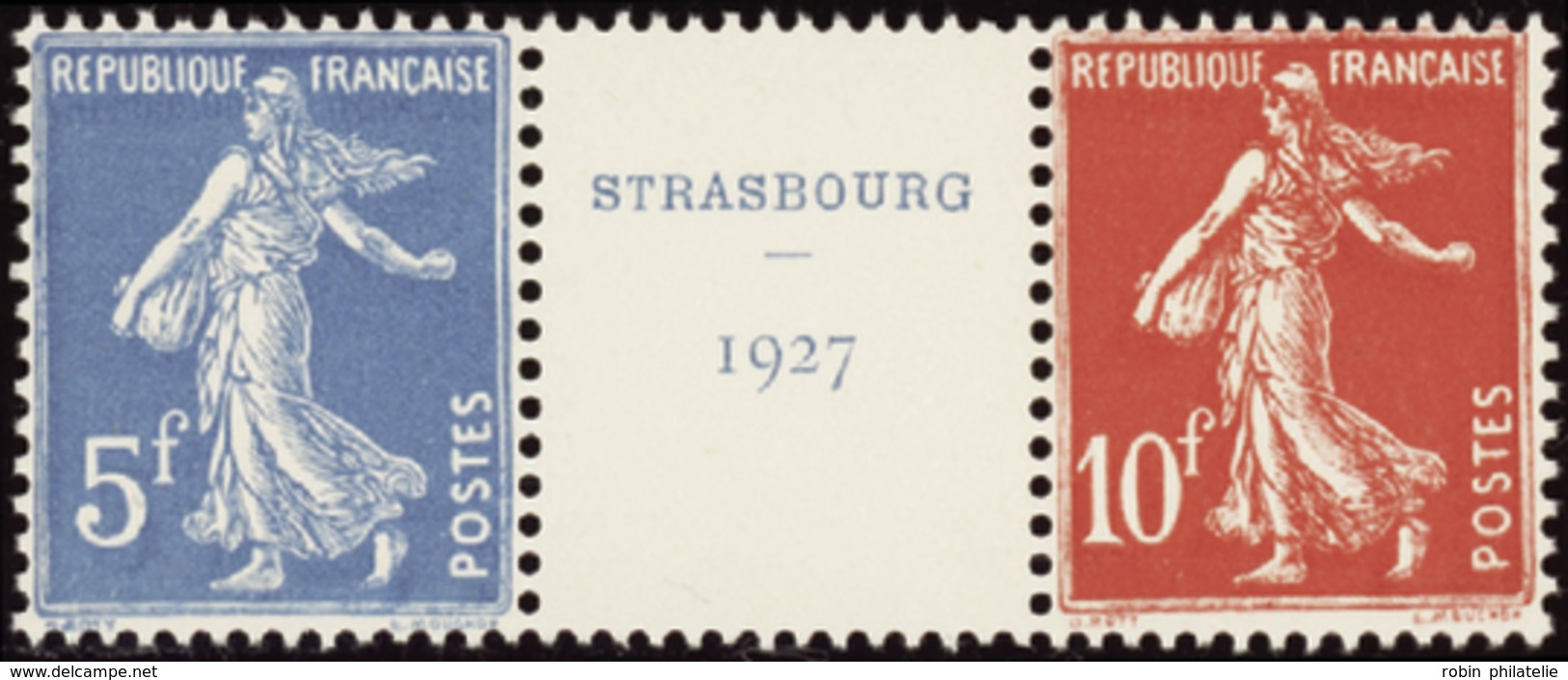 385 N°242 A Exposition Philatélique De Strasbourg 1927 Qualité:* Cote: 800  - Autres & Non Classés