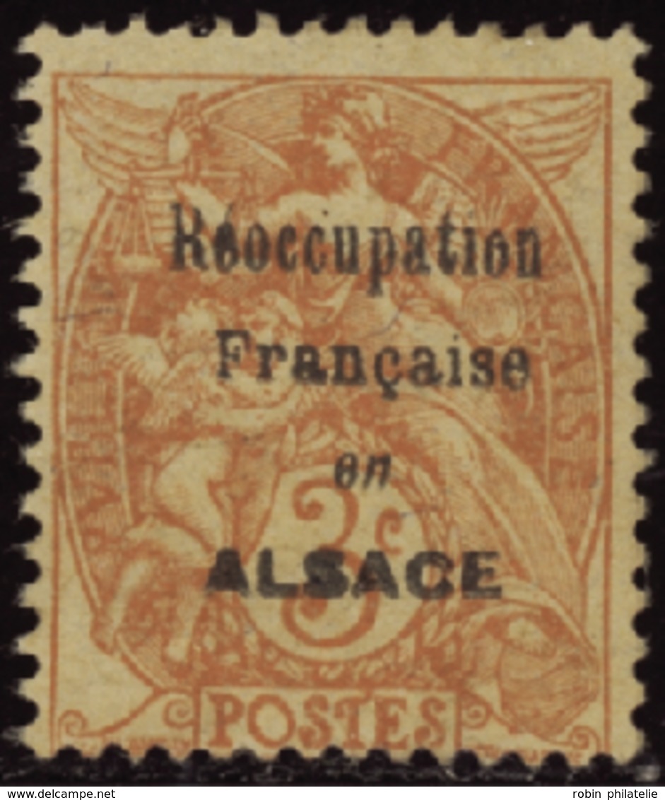 612 N°109 Surcharge "Réoccupation Française En Alsace" Qualité:* Cote: 400  - Non Classés