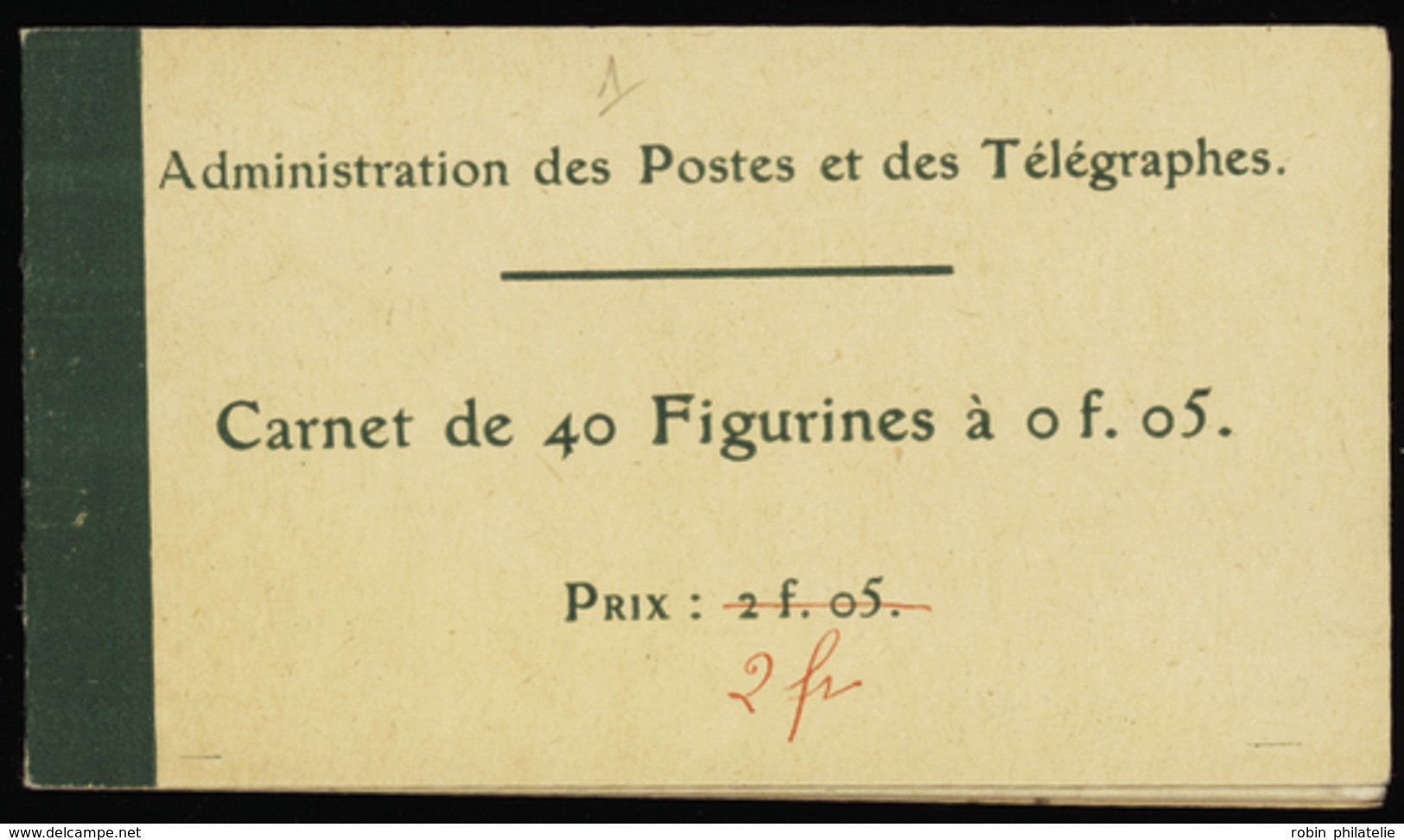 1681 N°111 C2  5c Blanc 40 Timbres Surcharge Manuscrite 2fr Qualité:** Cote: 1800  - Autres & Non Classés