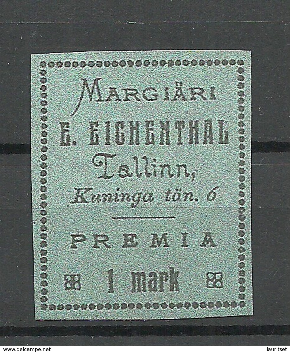 ESTLAND ESTONIA Ca 1930 Margiäri Eichenthal Kartongpapier Reklamevignette ? - Estland