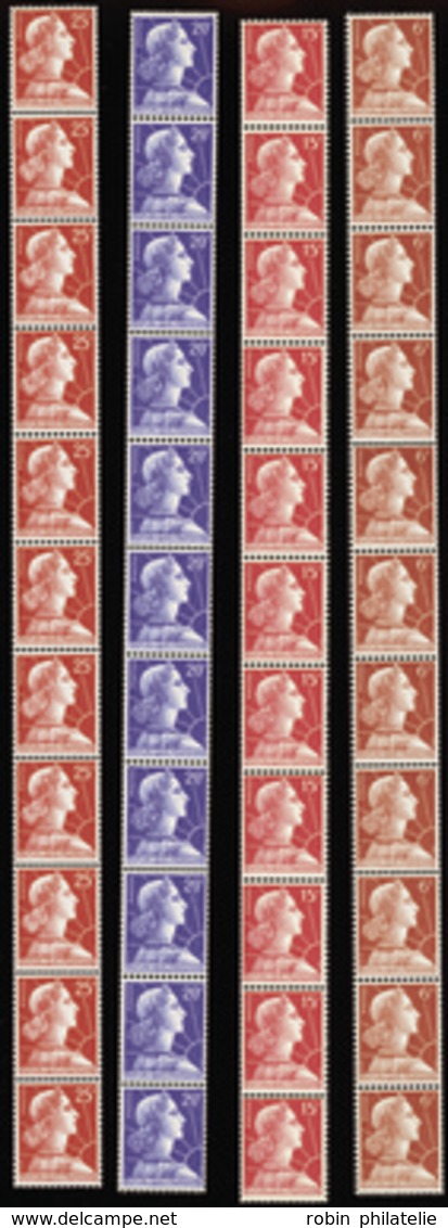 1891 N°38 /41 Marianne De Muller 4 Bandes Verticales De 11t Qualité:** Cote: 590  - Roulettes