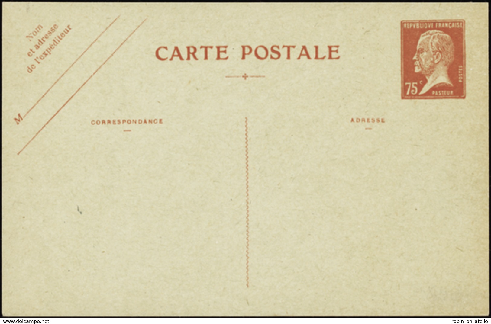 1959 N°177 CP1  75c Pasteur Rouge Qualité: Cote: 200  - Other & Unclassified
