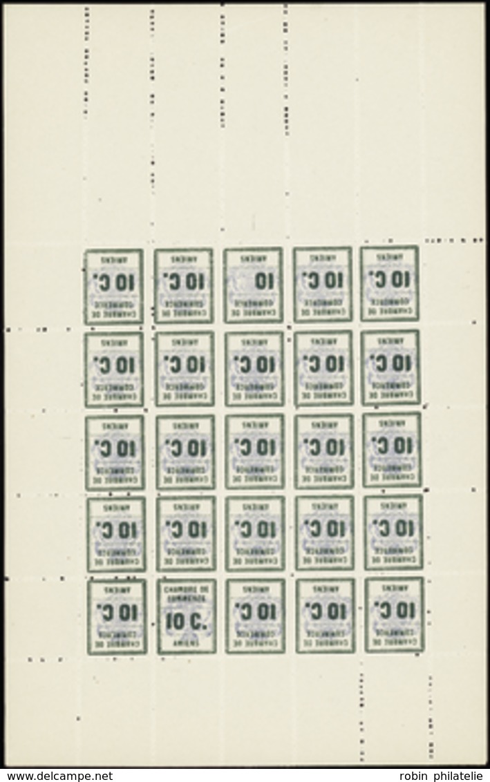 2765 N°1 Amiens Feuille De 25 Timbres Avec Variétés A Et B Qualité:** Cote: 1100  - Autres & Non Classés