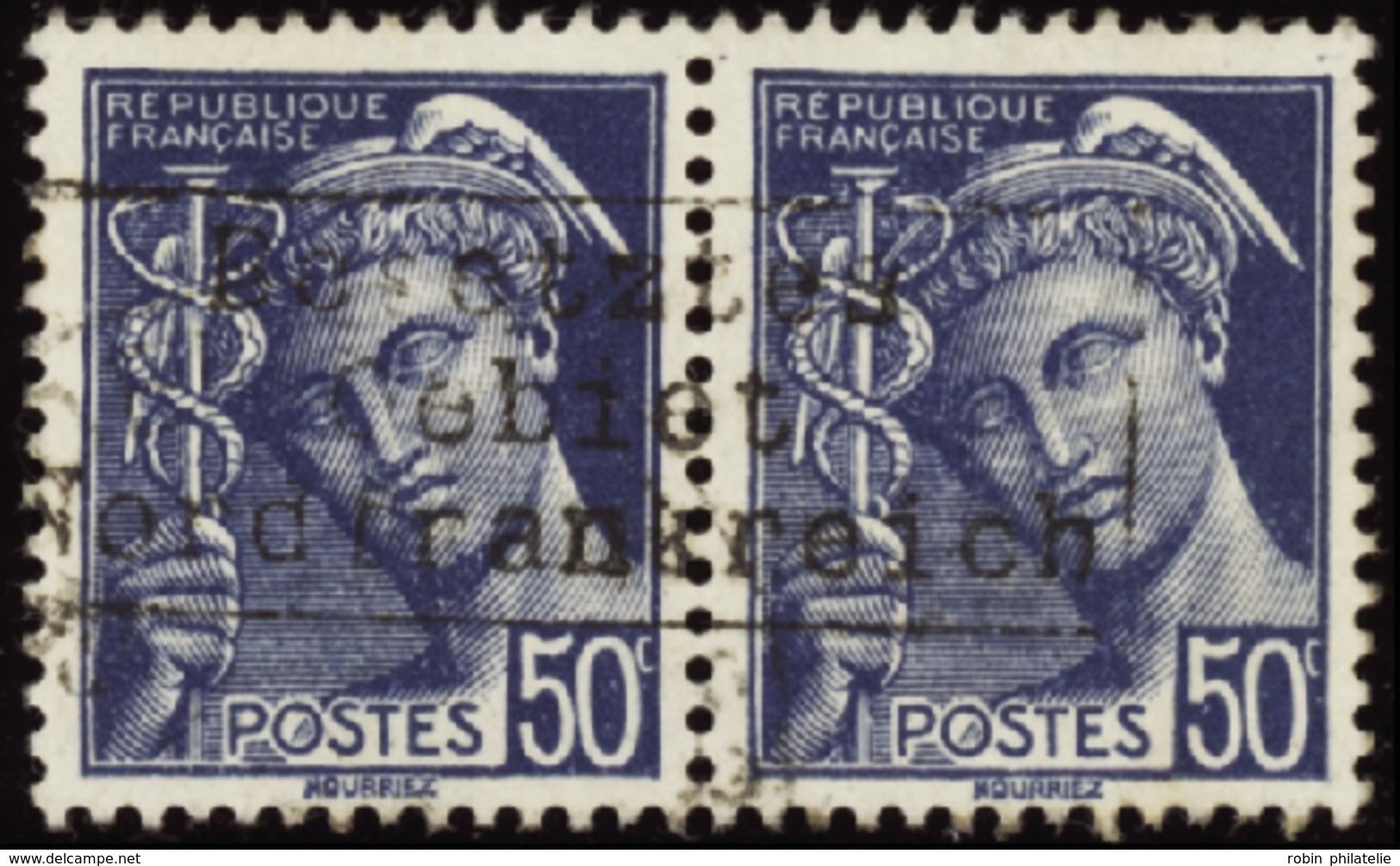 2795 N°7 50c Mercure Bleu Qualité:(*) Cote: 280  - Guerre (timbres De)