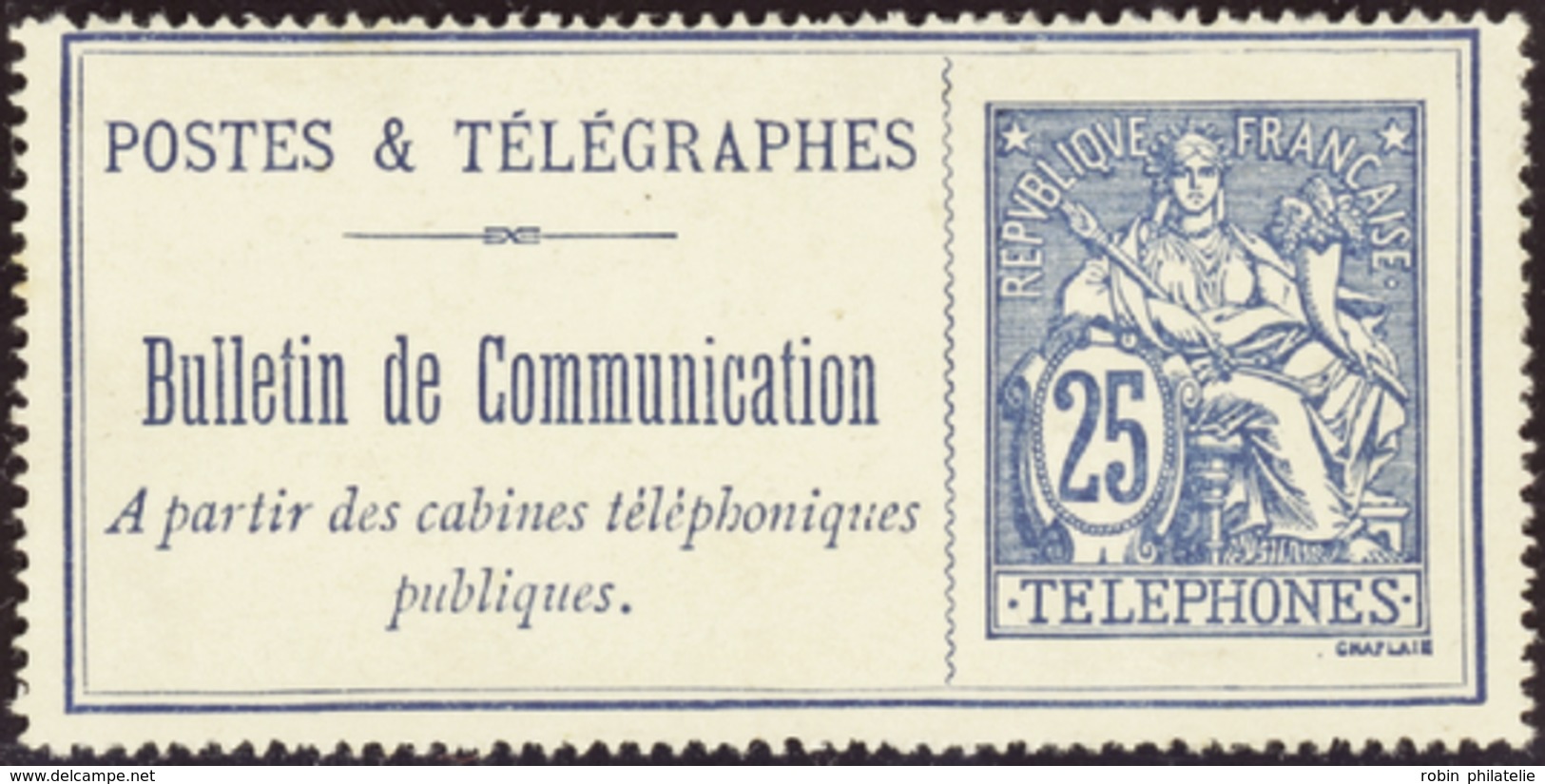 2883 N°24 25c Bleu Qualité: Cote: 60  - Télégraphes Et Téléphones