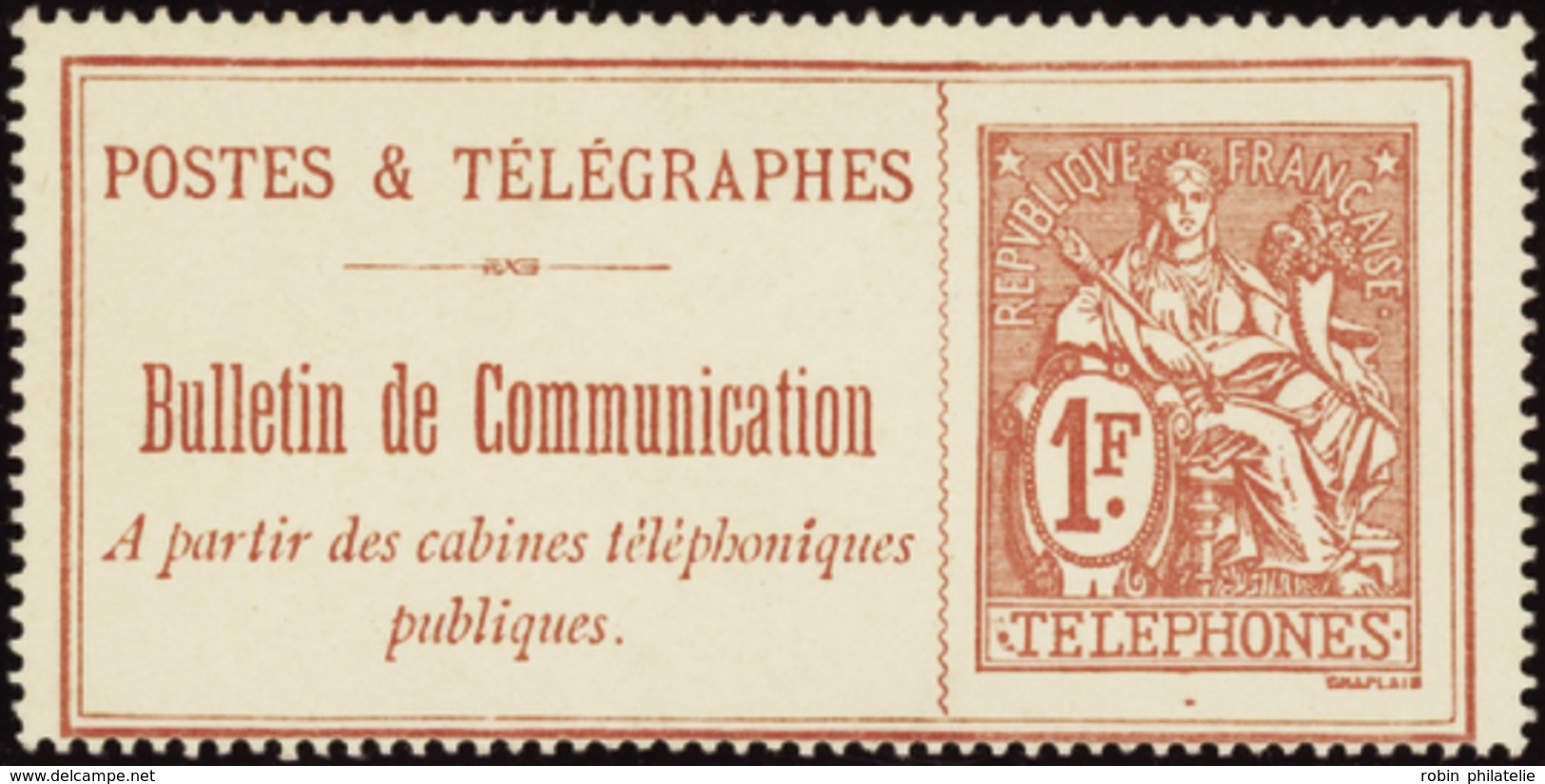 2886 N°29 1f Rouge Qualité: Cote: 165  - Télégraphes Et Téléphones