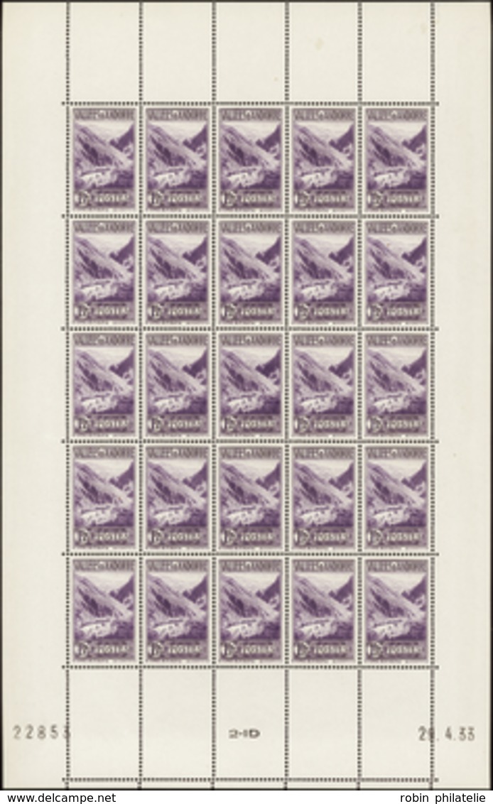 3018 N°40 A 1f75 Violet Feuille De 25 Timbres Qualité:** Cote: 6650  - Autres & Non Classés