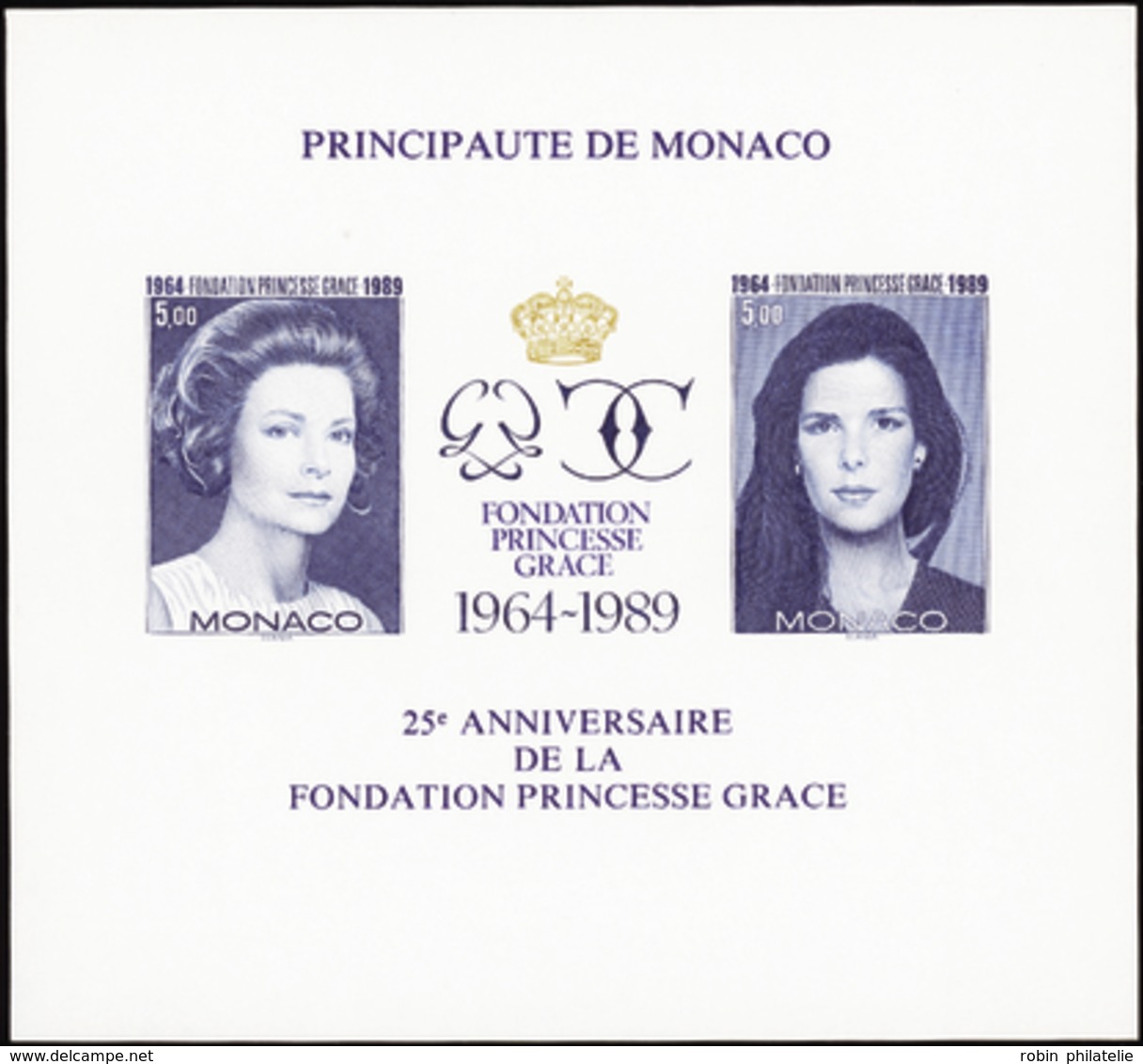 3115 N°48 A Fondation Princesse Grace Bloc Non Dentelé Qualité:** Cote: 465  - Autres & Non Classés