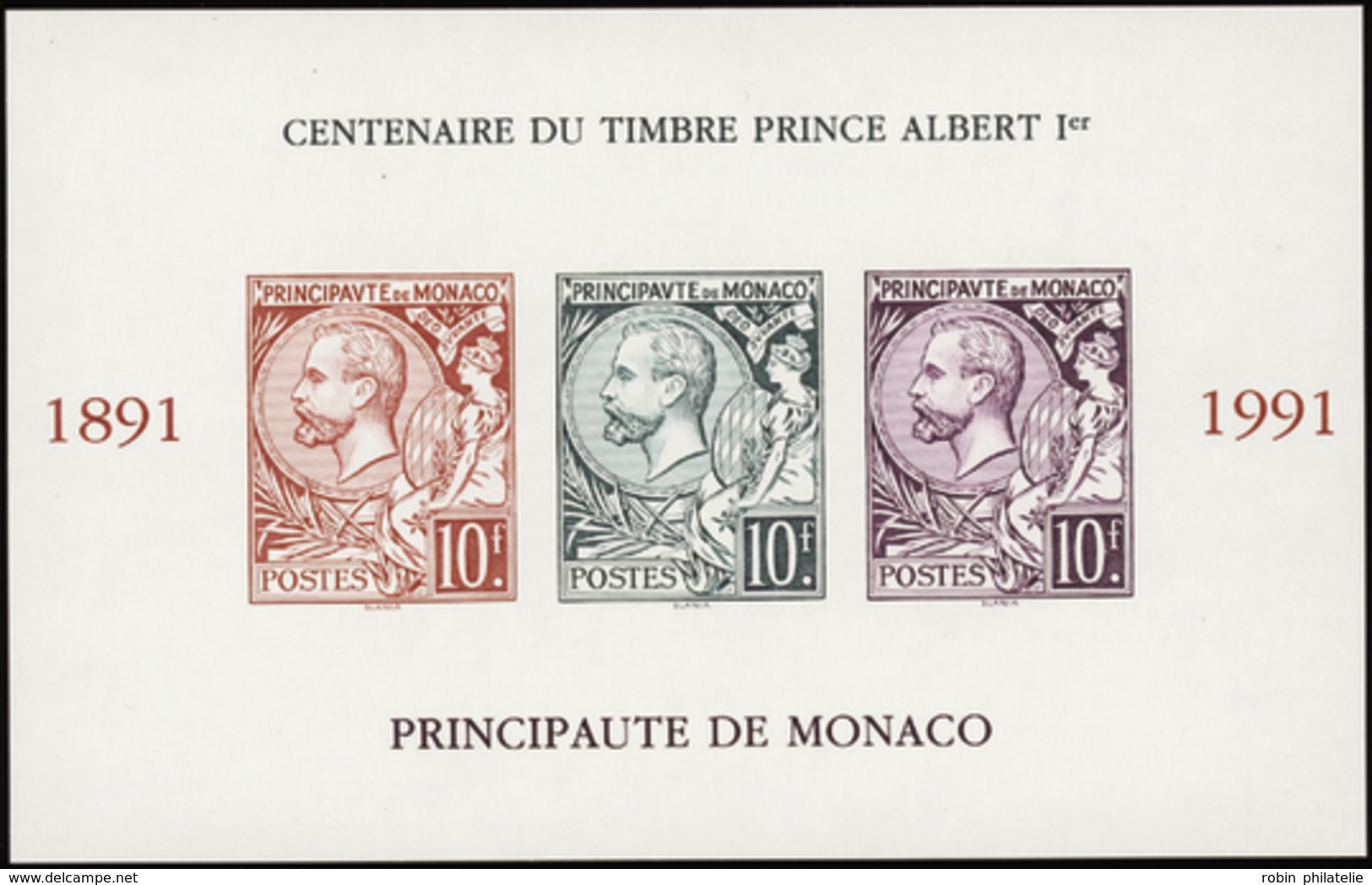 3116 N°53 A Prince Albert 1er Bloc Non Dentelé Qualité:** Cote: 205  - Autres & Non Classés