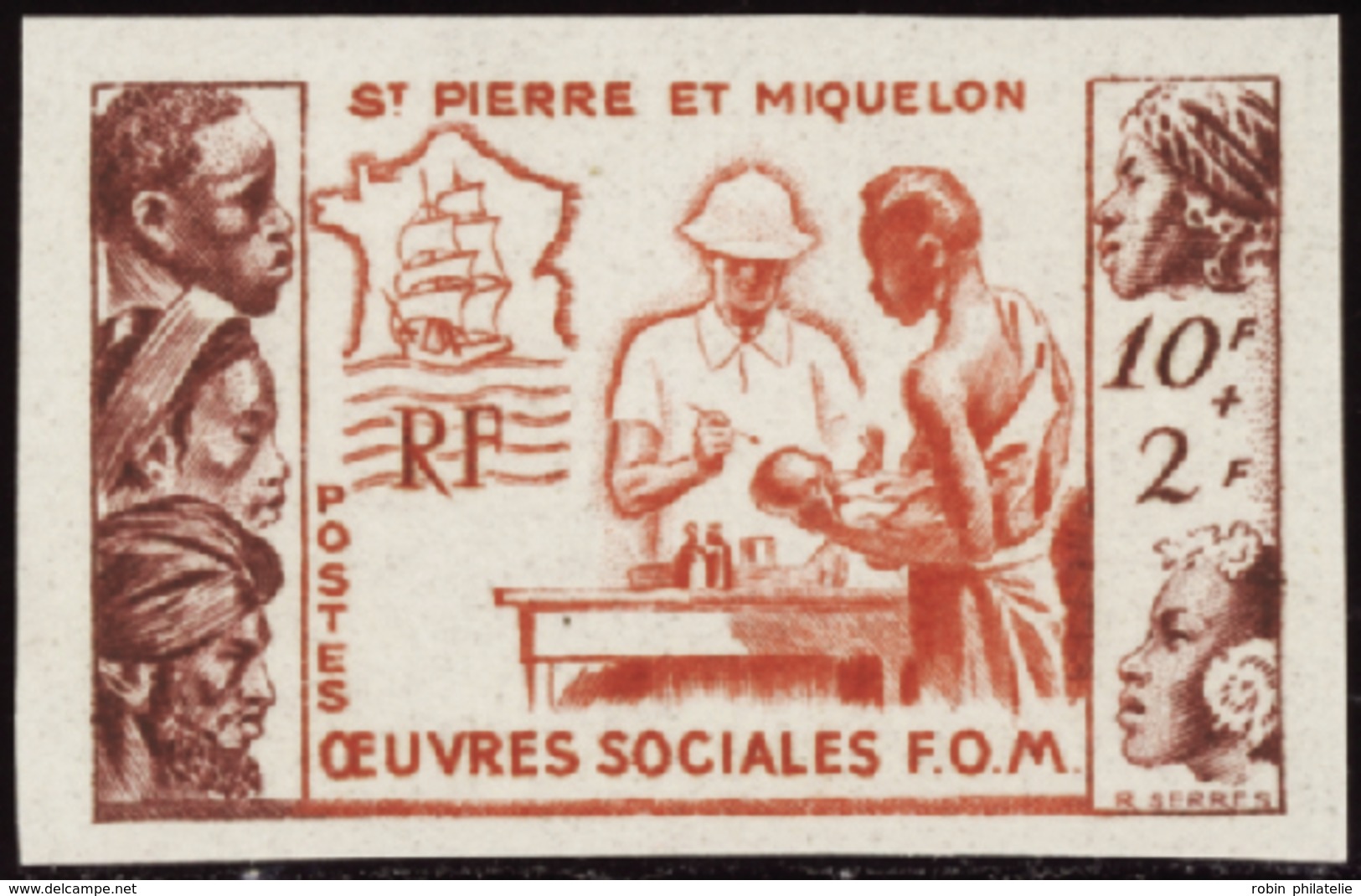 3197 N°1950 Oeuvres Sociales 10 Vals Non Dentelées (Maury 450) Qualité:** Cote: 293  - Altri & Non Classificati